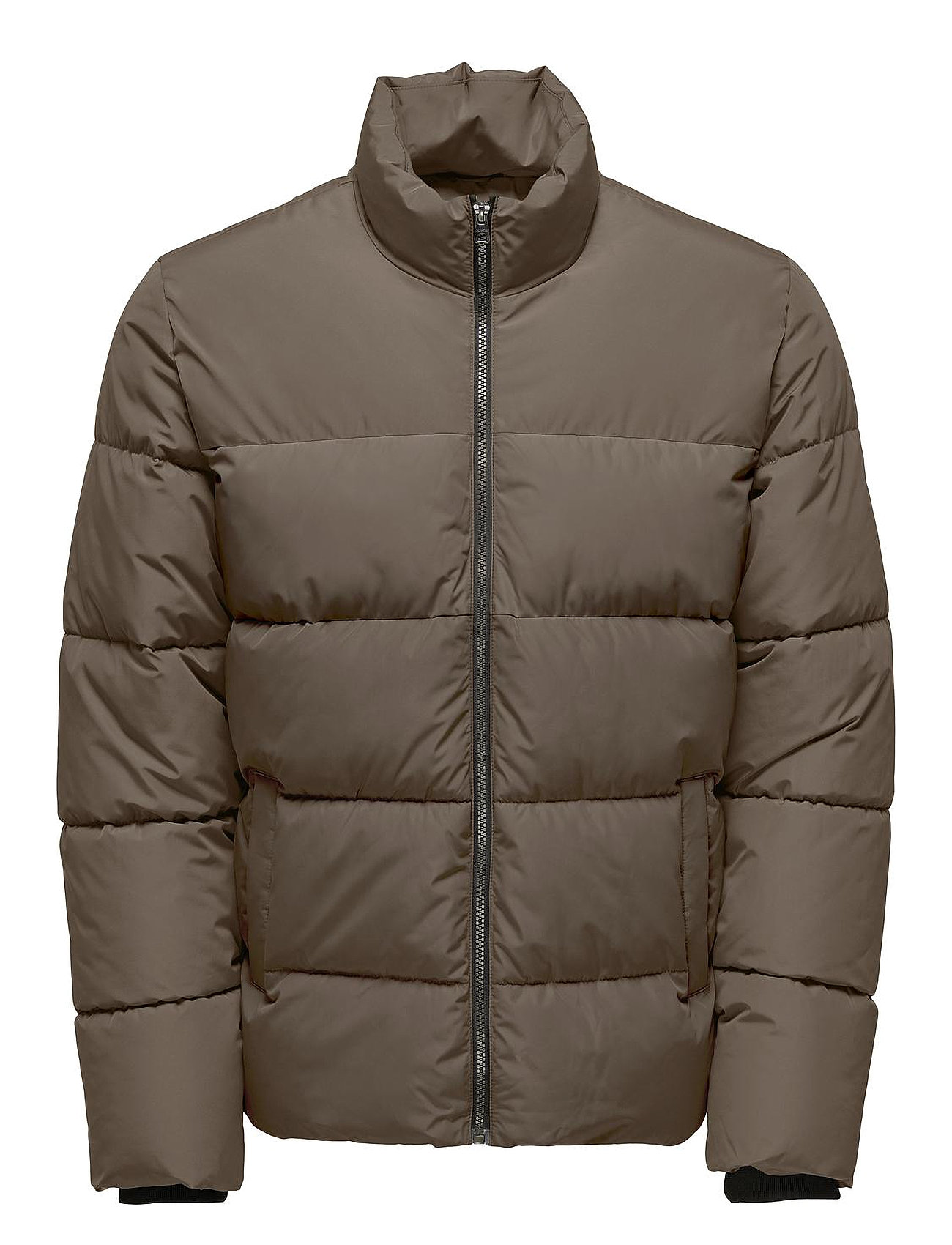 Onsmelvin Life Puffer Jacket Otw Vd Foret Jakke Brown ONLY & SONS