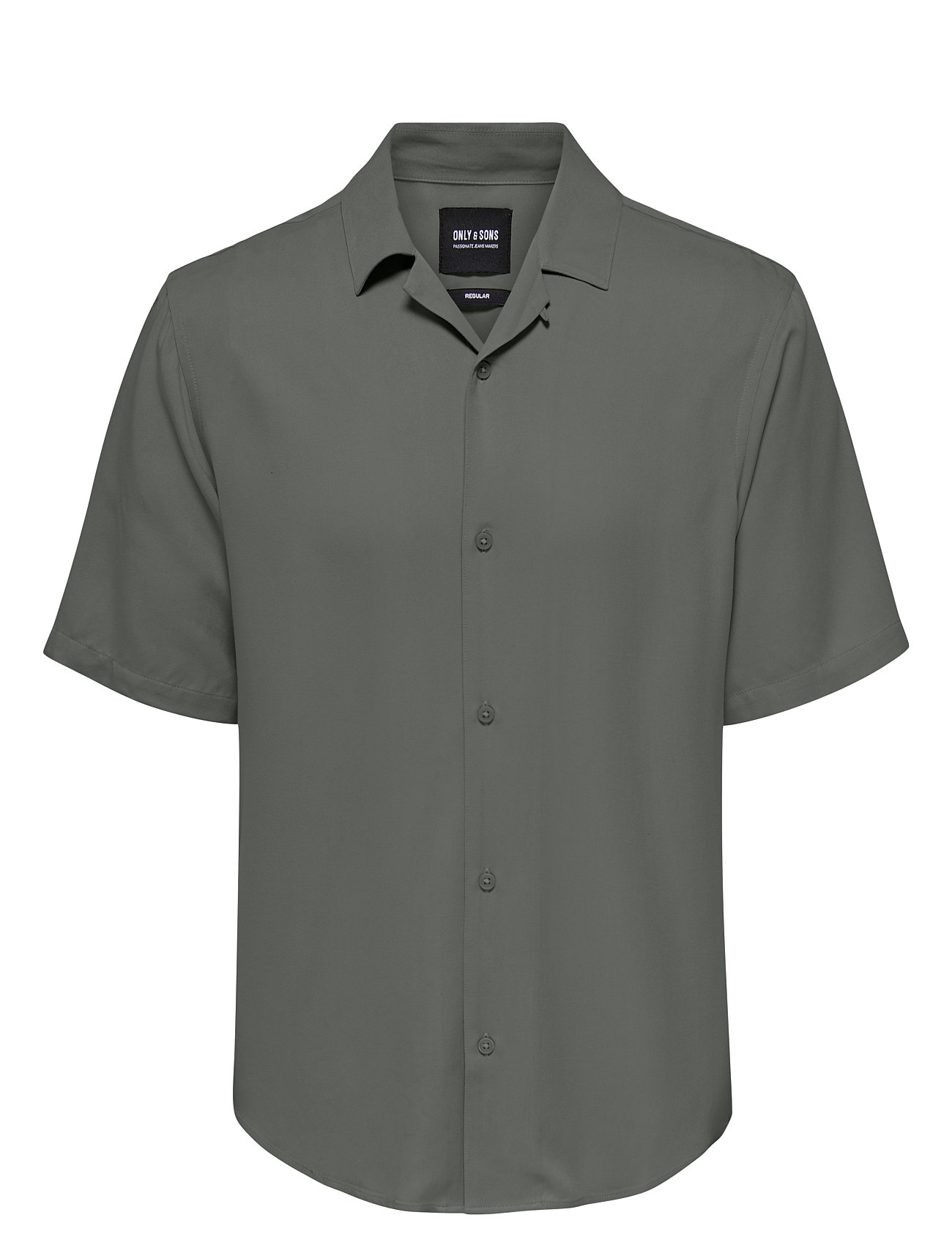 ONLY & SONS Onsdash Life Reg Res Ss 001 Shirt Noos Grau - S - Herren