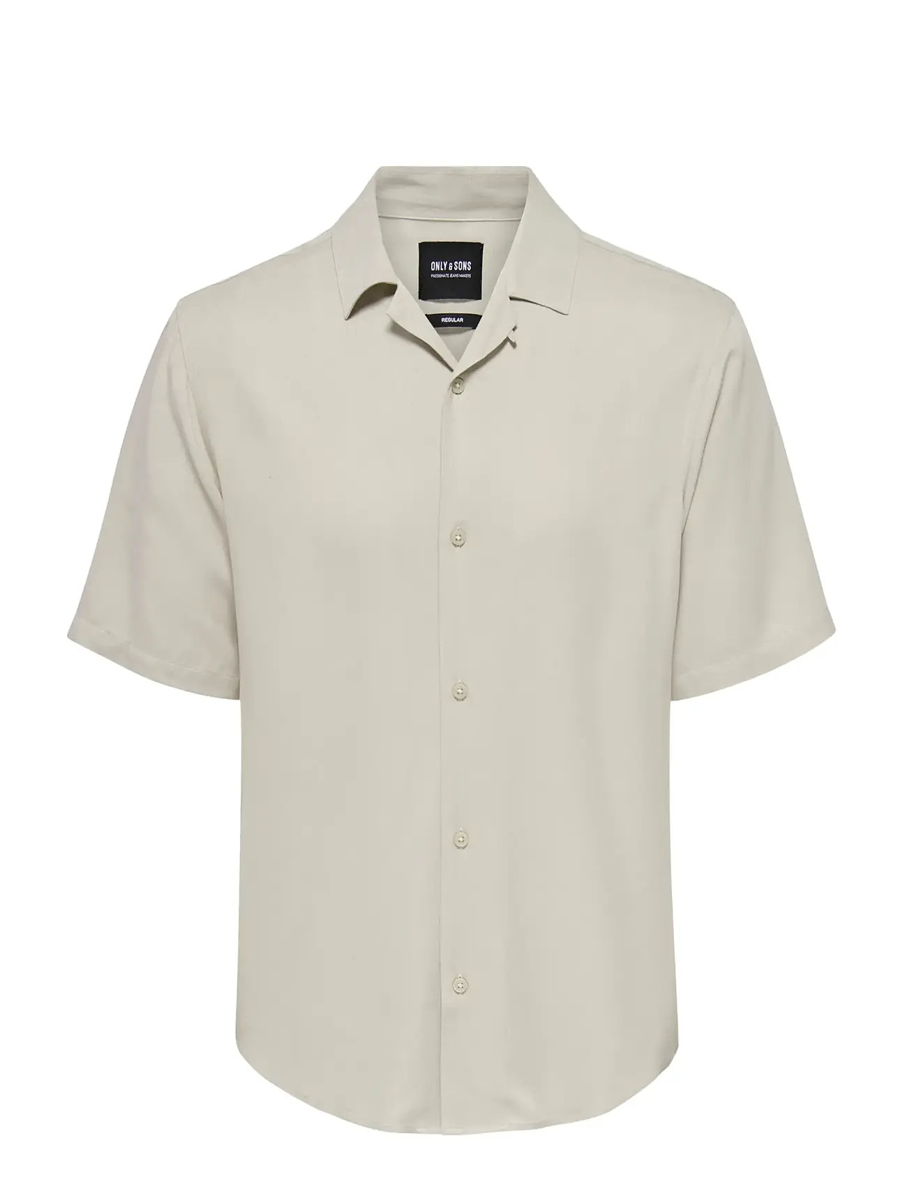 ONLY & SONS Onsdash Life Reg Res Ss 001 Shirt Noos Beige - M - Herren
