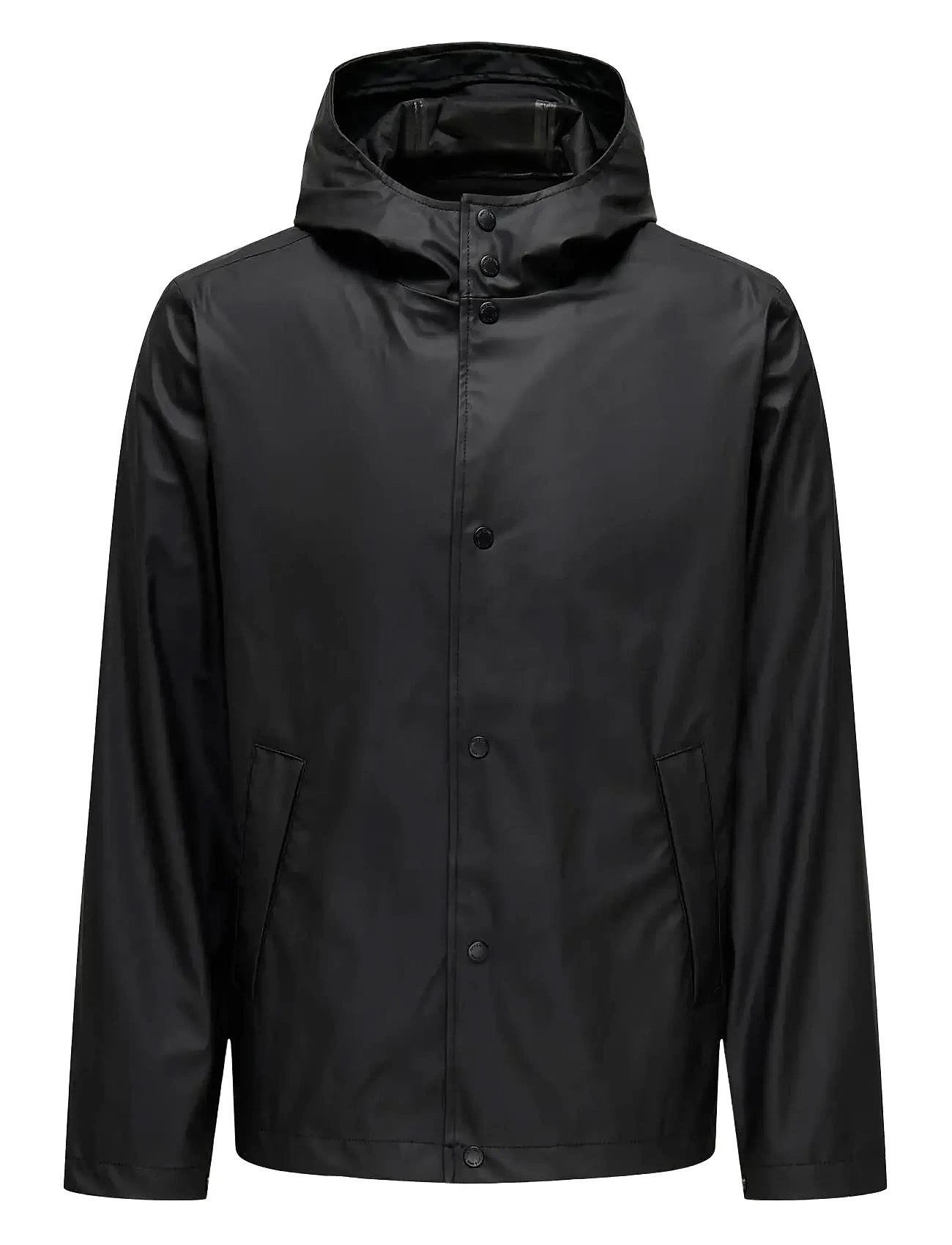 Onsluca Rain Jacket Otw Vd Outerwear Rainwear Rain Coats Black ONLY & SONS
