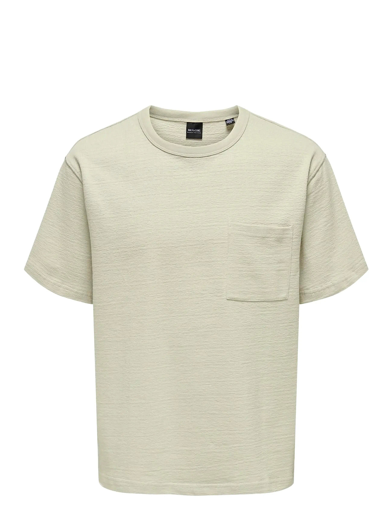 ONLY & SONS Onskane Rlx Design Terry Ss Tee Beige - L - Herren