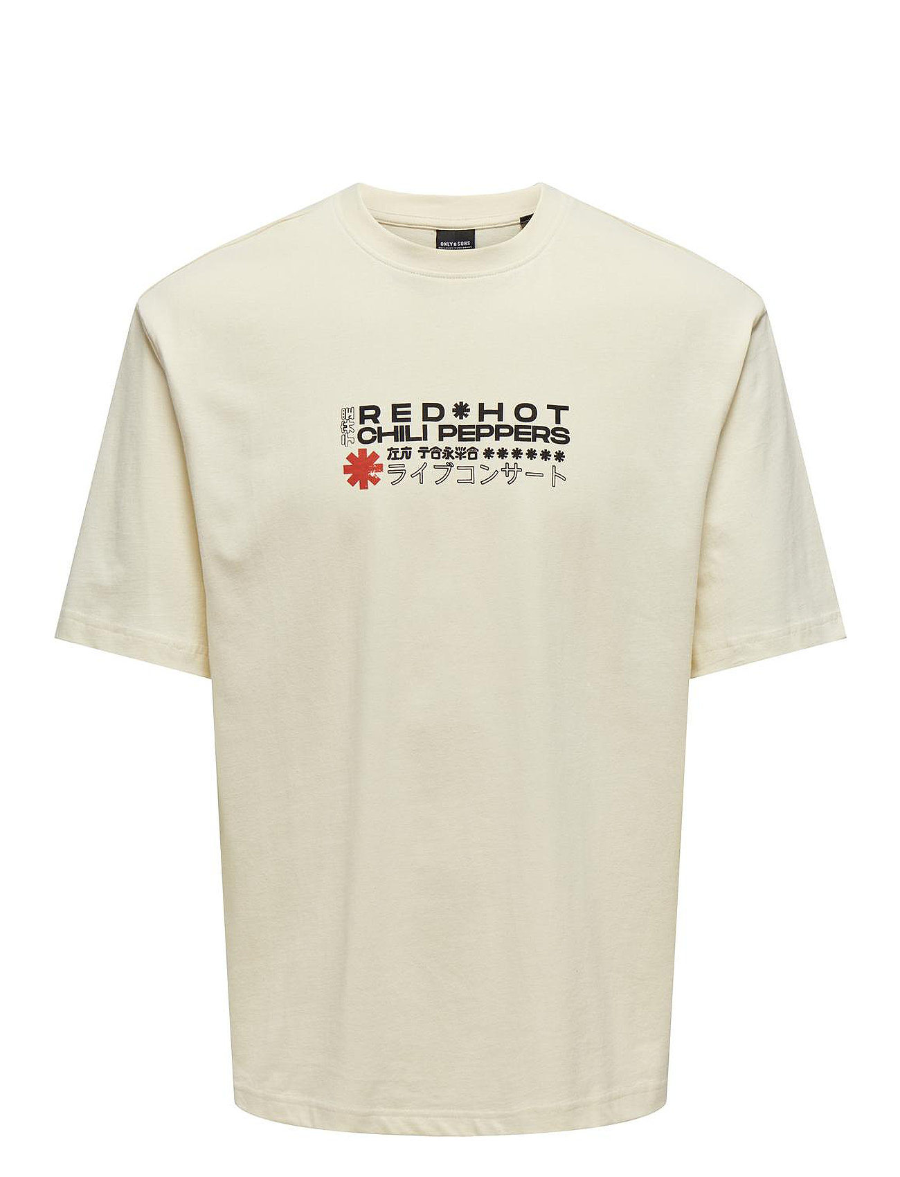 Onsrhcp Life Lic Rlx Ss Tee Cream ONLY & SONS