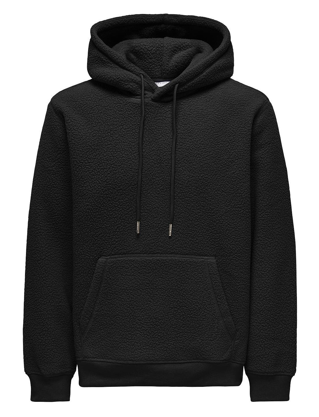 Onsemilio Reg Teddy Hoodie Sweat Vd Black ONLY & SONS
