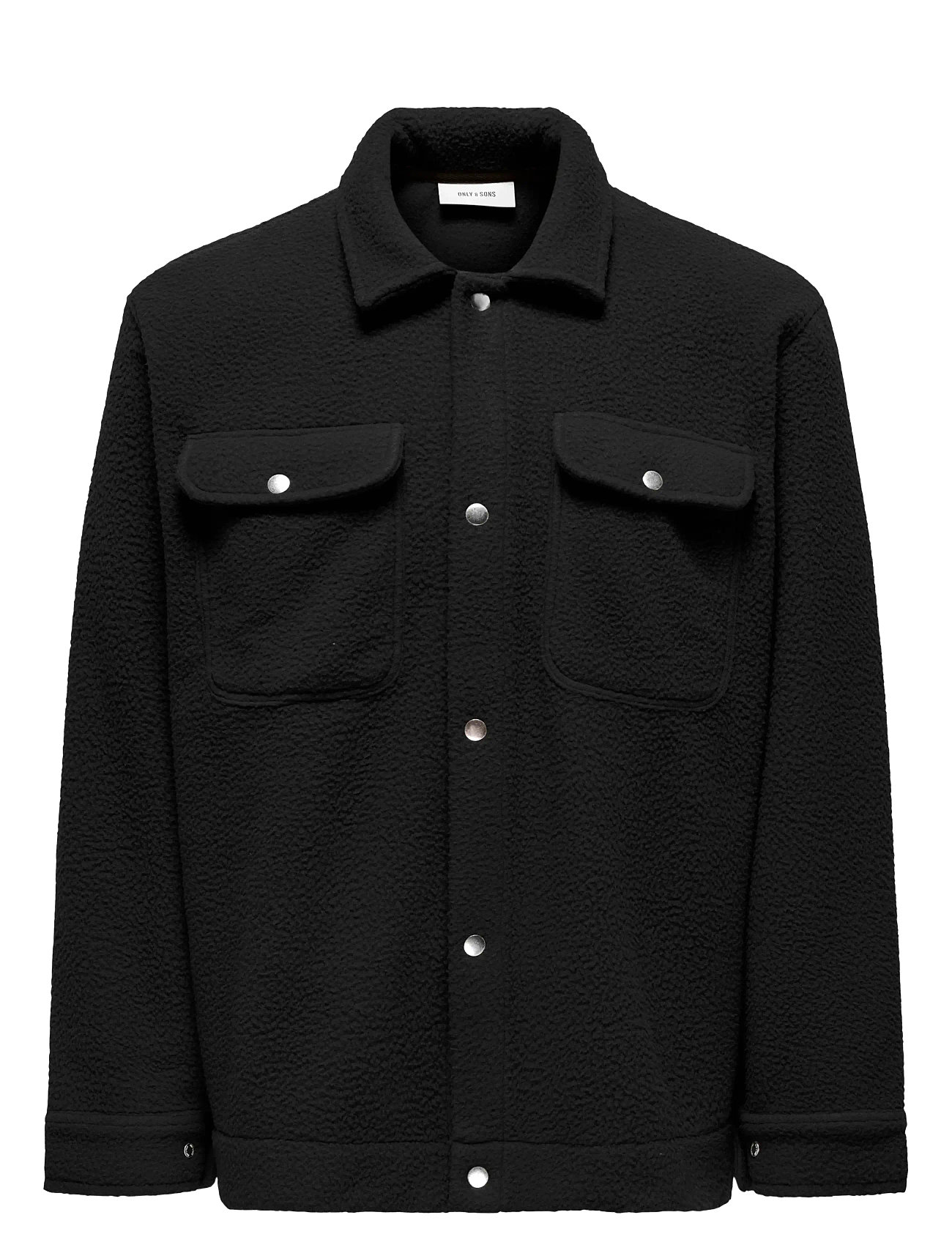 Onsemilio Teddy Overshirt Sweat Vd Black ONLY & SONS