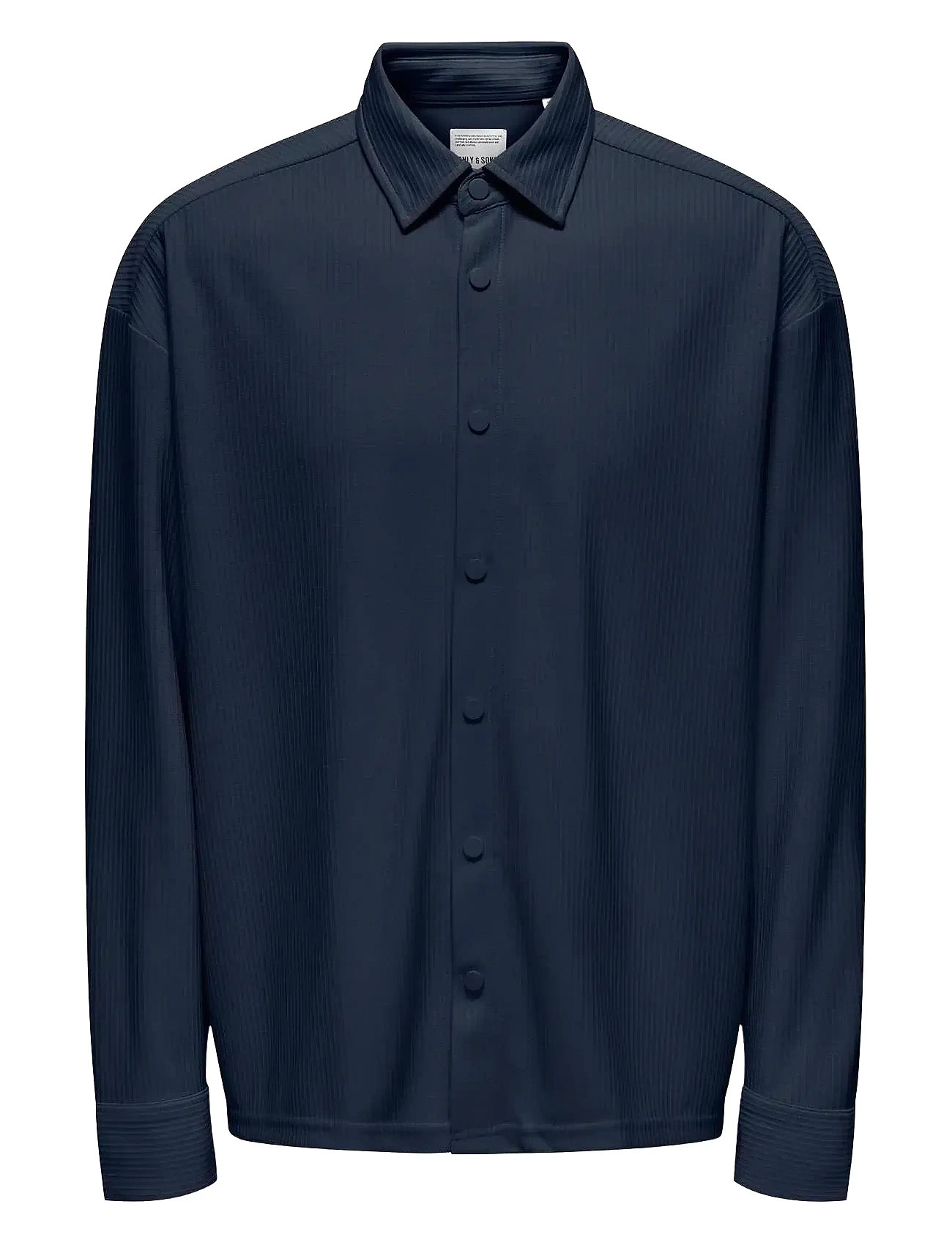 Onskari Plizze Ls Rlx Overshirt Navy ONLY & SONS