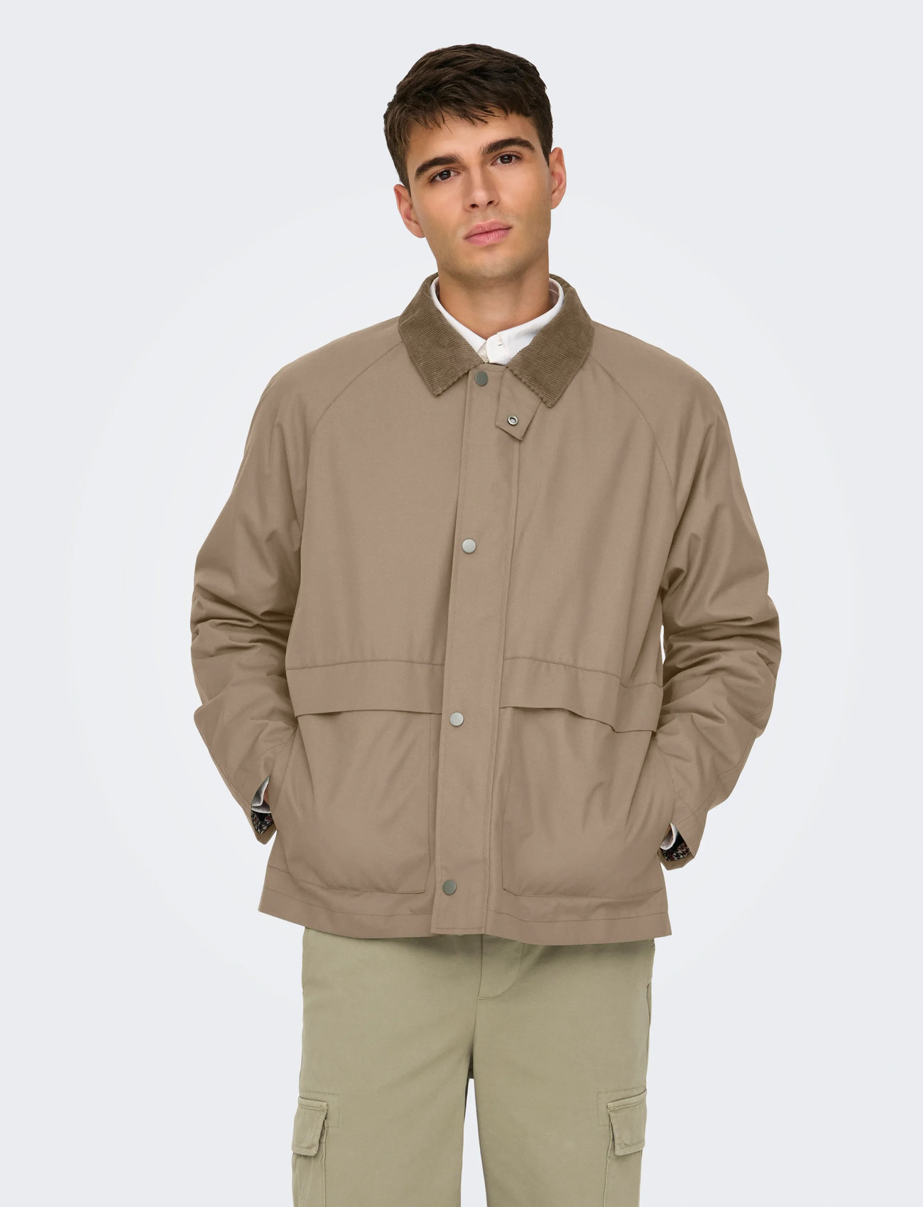 ONLY & SONS Onskosmo Life Jacket Otw, XS, Beige, Jakker > Lette Jakker, Herre