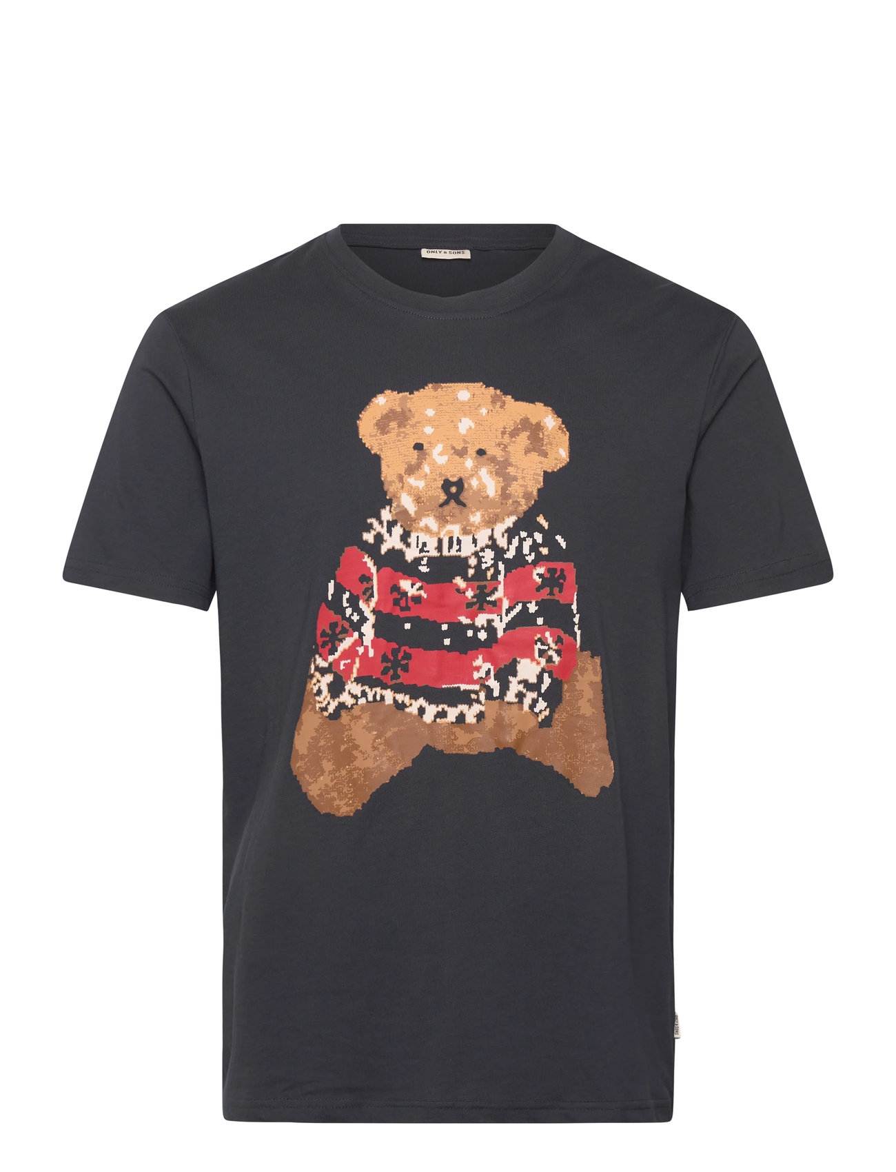 ONLY & SONS Onsklaus Reg Ss Tee Schwarz - S - Herren