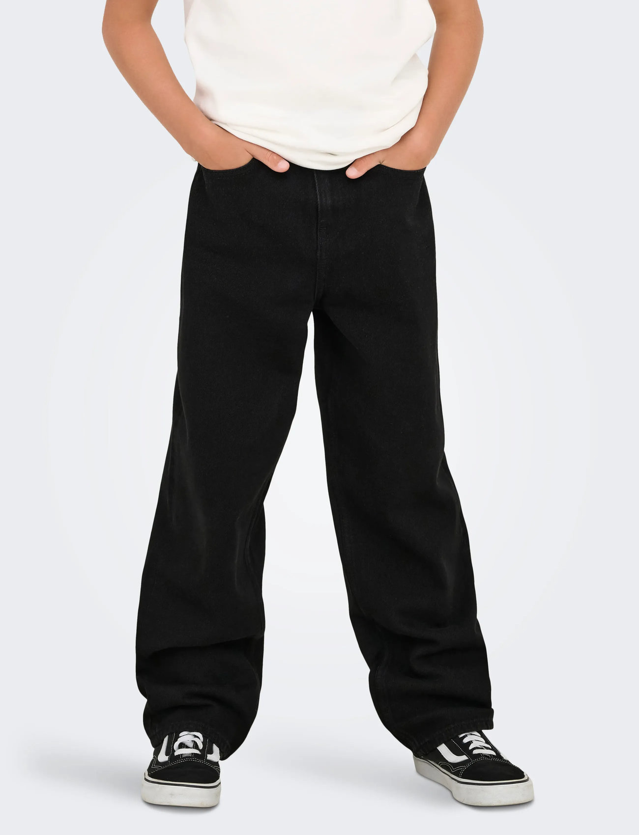 ONLY & SONS Osjfade Loose Black 2874 Pim Dnm Noos, 116, Black, Jeans > Løse Jeans, Børn