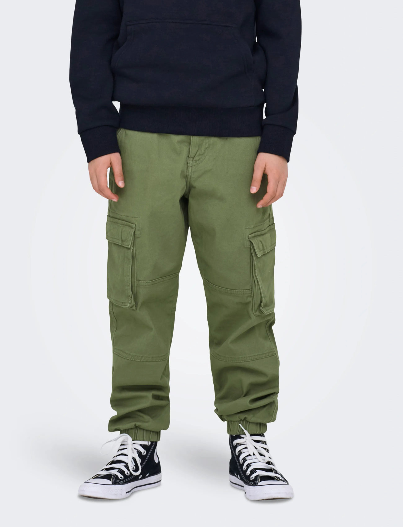 ONLY & SONS Osjcam Stage Cargo Cuff Life Noos, 122, Green, Underdele > Cargo Pants, Børn