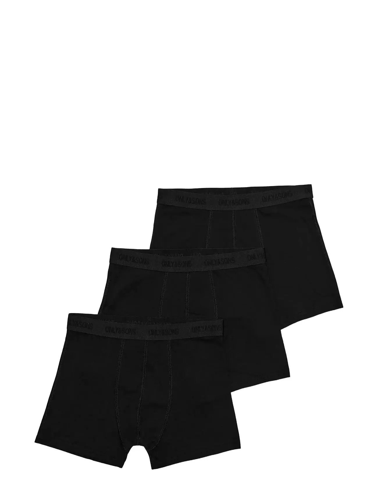 ONLY & SONS Osjfitz Solid Schwarz Boxer 3Pk. Acc Noos Schwarz - 146-152 - Kinder