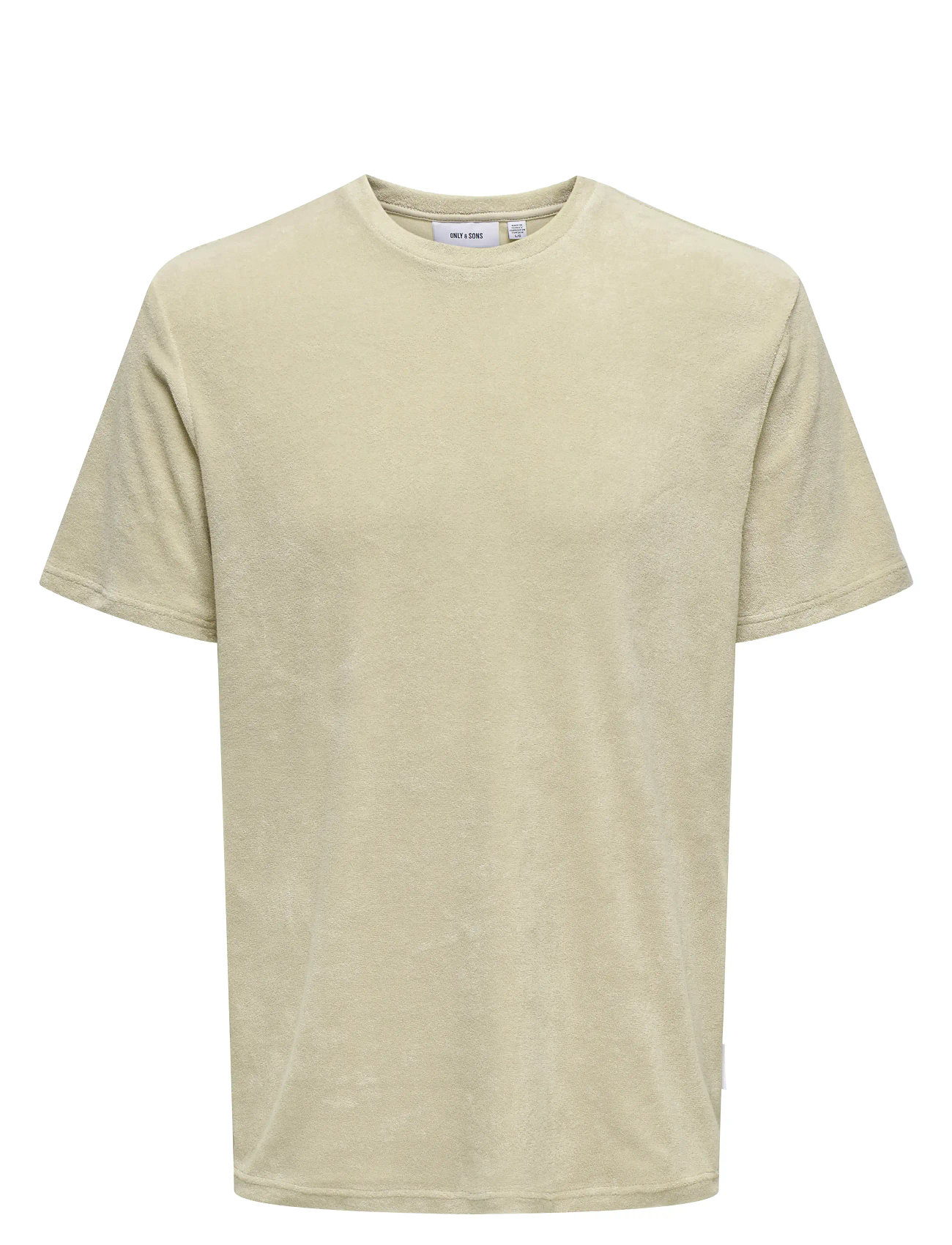 ONLY & SONS Onshellas Reg Frotte Ss Tee Beige - S - Herren