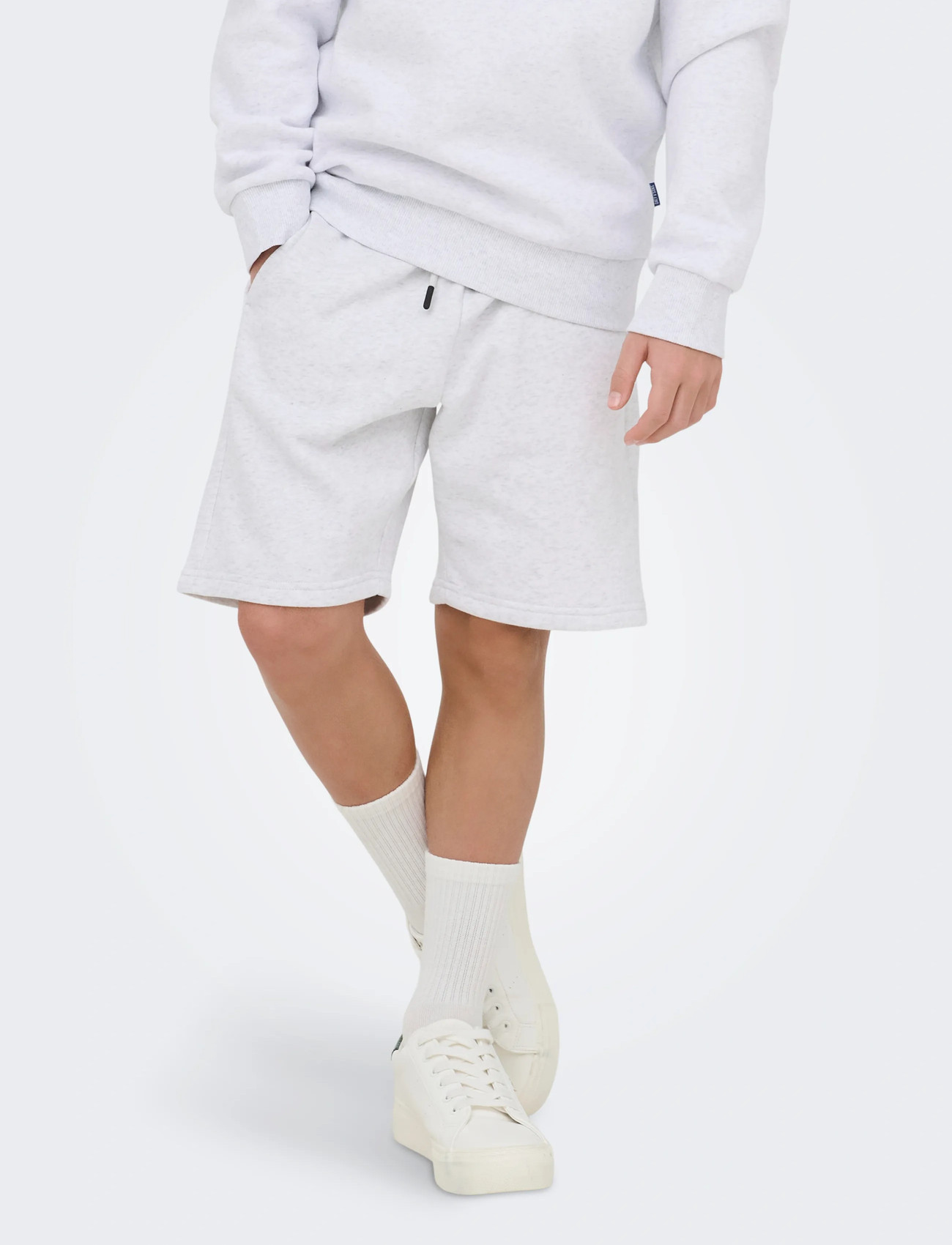 ONLY & SONS Osjceres Shorts Swt Noos, 134, Grey, Shorts > Svedeshorts, Børn