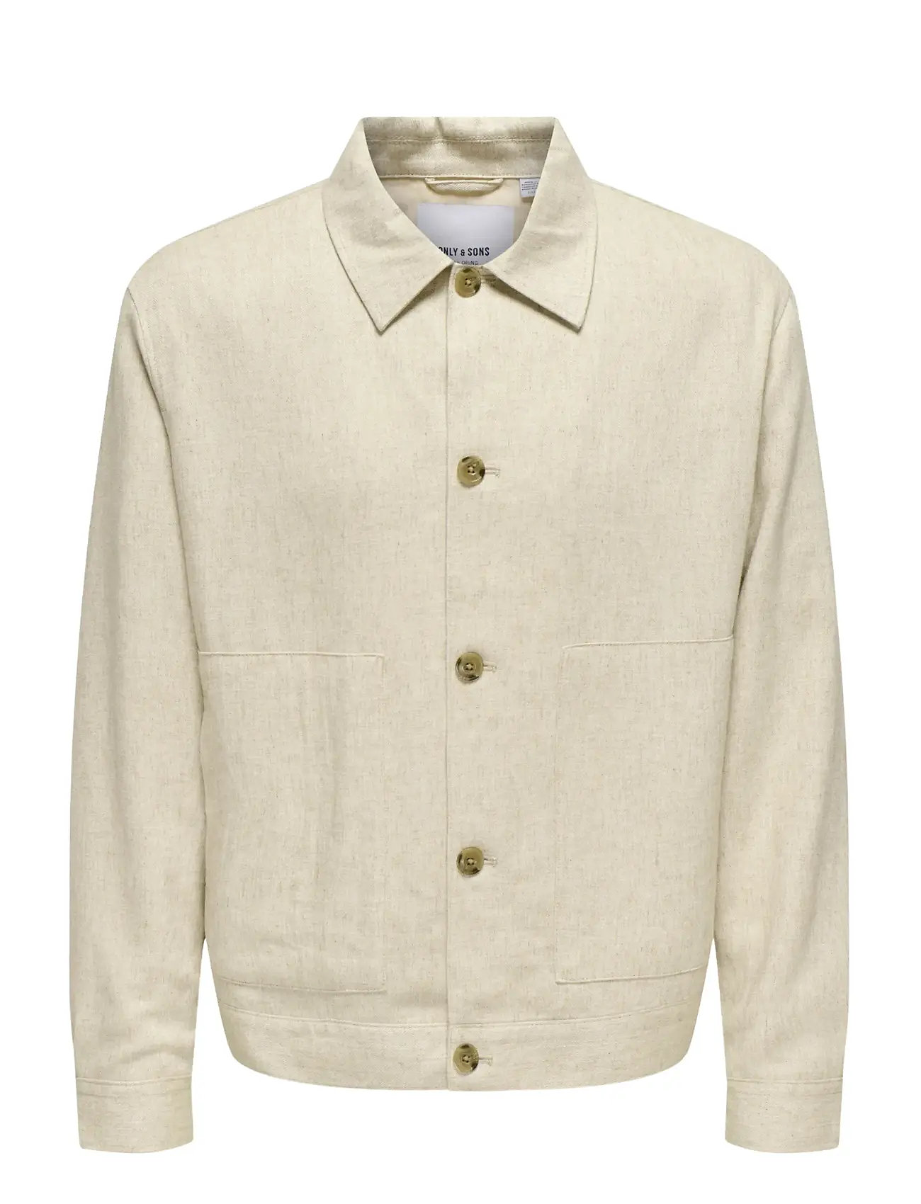 ONLY & SONS -Onseliot Structure 0075 Jacket Cs, XXL, Beige, Jakker > Lette Jakker, Herre