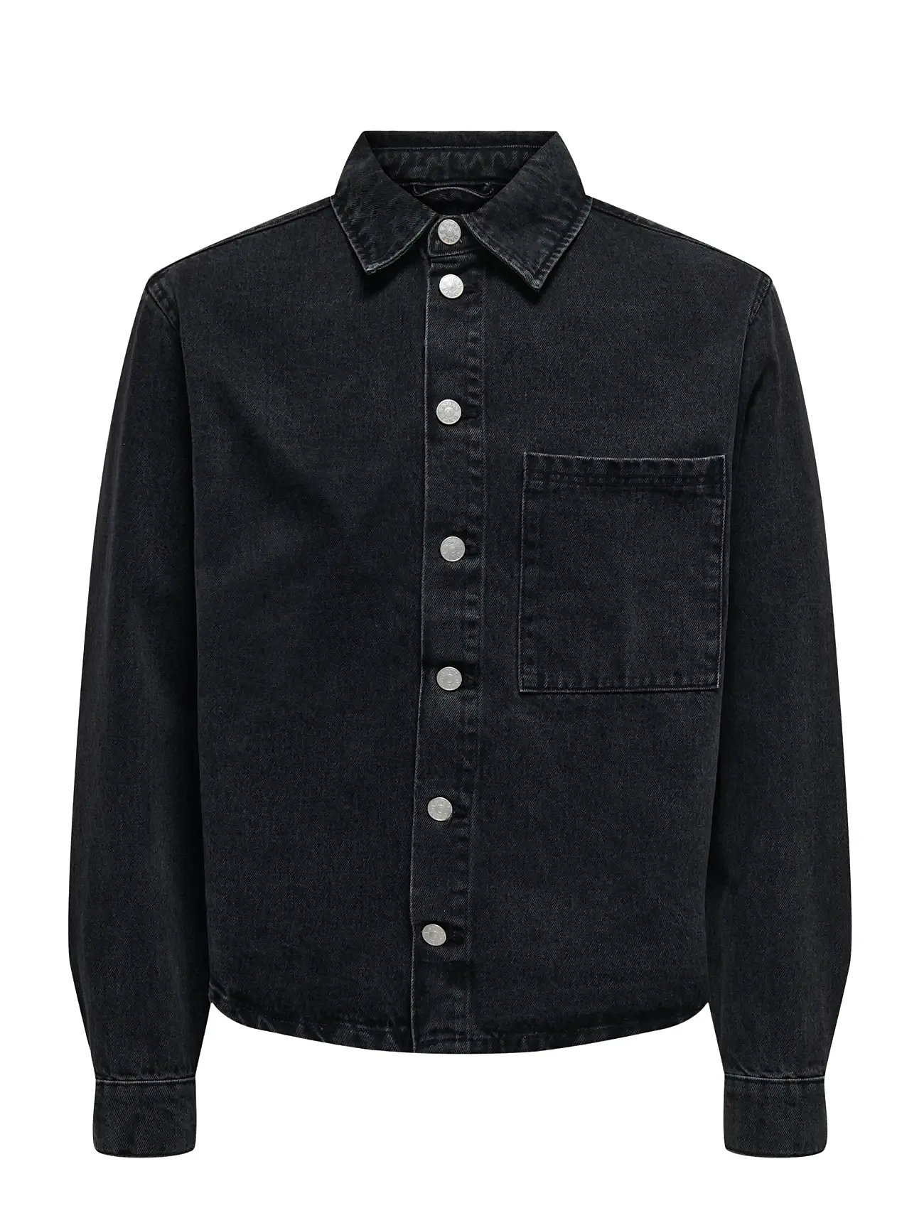 ONLY & SONS Onssprick Box Azg Dnm Jacke Schwarz - XL - Herren