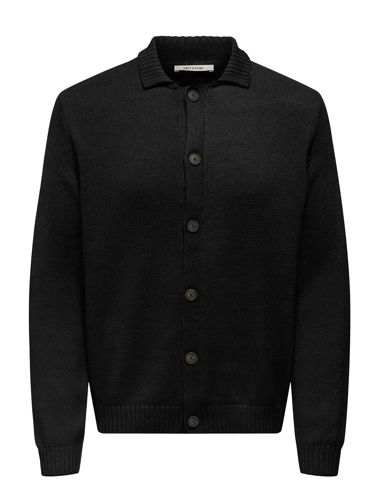 ONLY & SONS Onsjacob Reg Ls Cardigan Knit Schwarz - XL - Herren