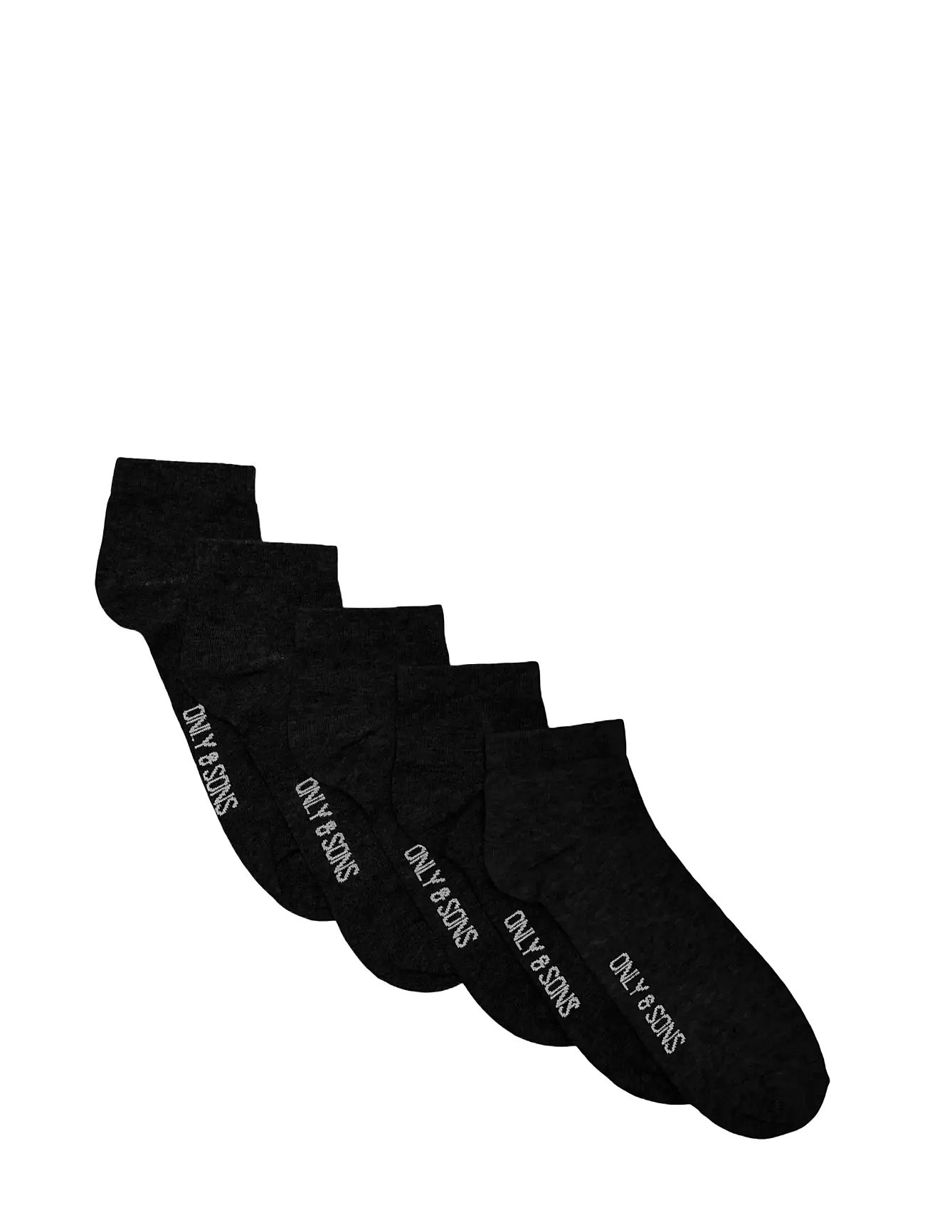ONLY & SONS Onsfinch Quarter Socke 5-Pack Noos Schwarz - 39-42 - Herren
