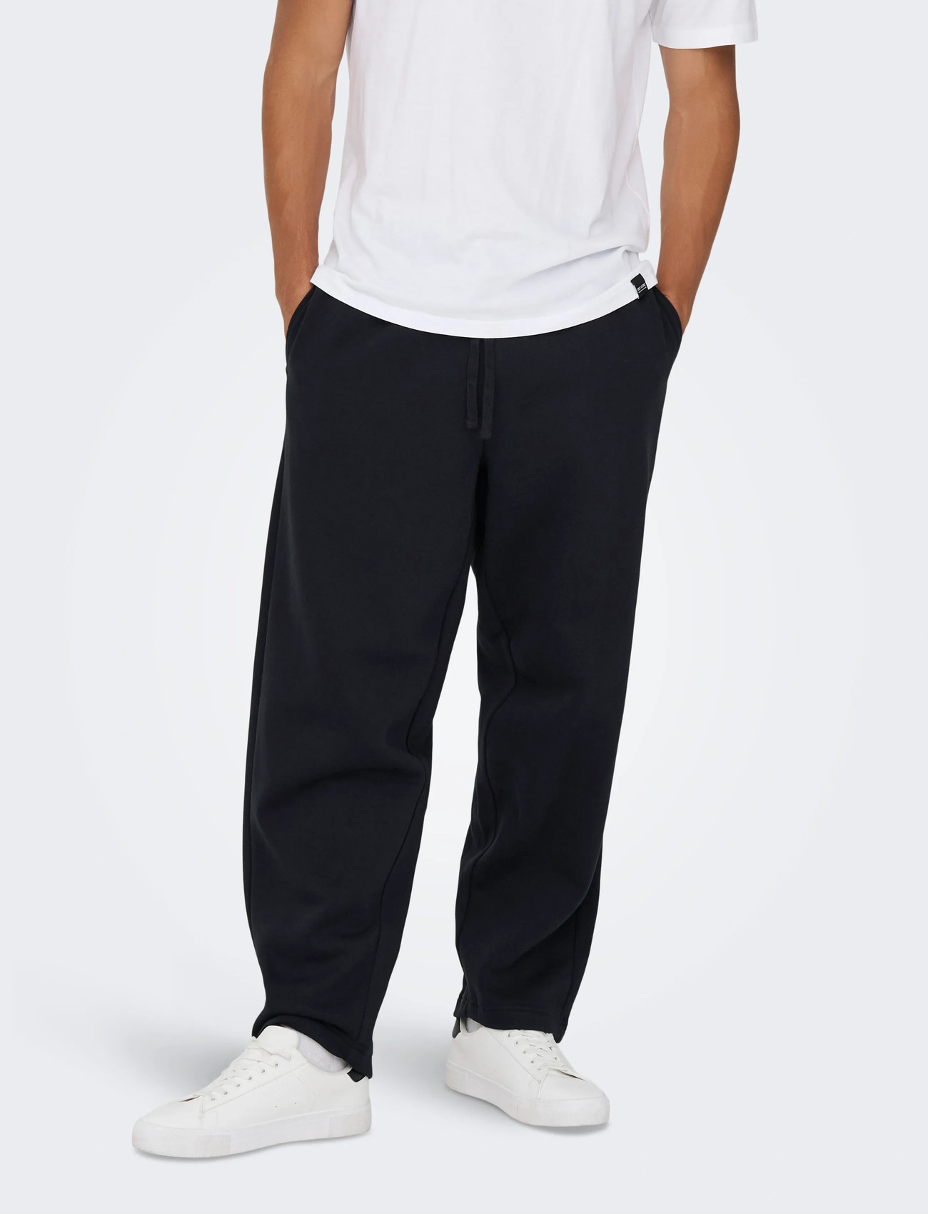 ONLY & SONS Onsceres Wide Pant Noos, XL, Black, Underdele > Joggingbukser, Herre