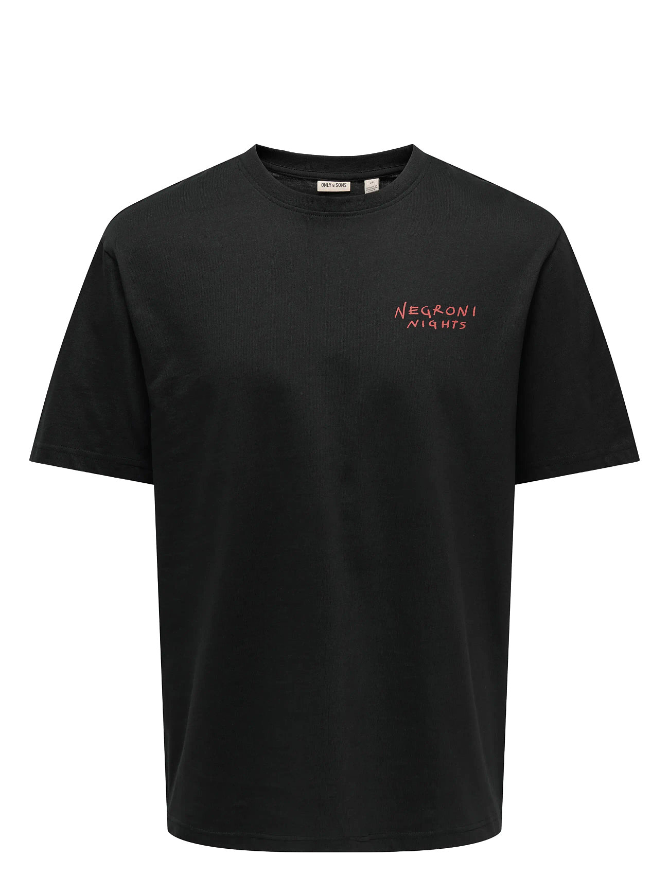 ONLY & SONS Onsspritz Italy Rlx Ss Tee Schwarz - M - Herren