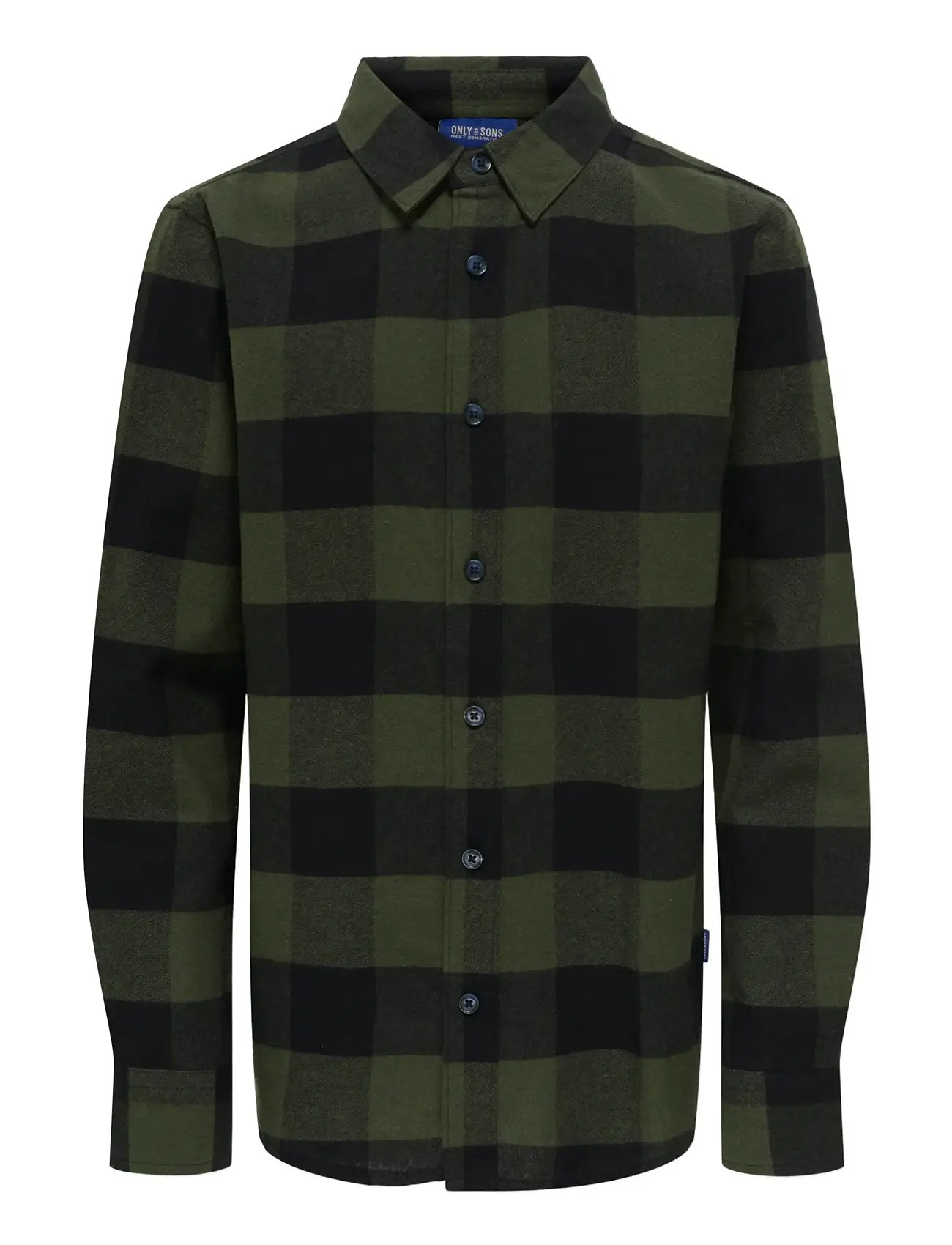 ONLY & SONS Osjgudmund Ls Checked Shirt Noos Grün - 128 - Kinder