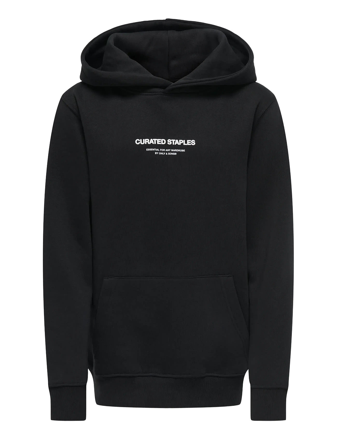 ONLY & SONS Osjcurated Reg Hoodie Sweat Vd Schwarz - 122-128 - Kinder