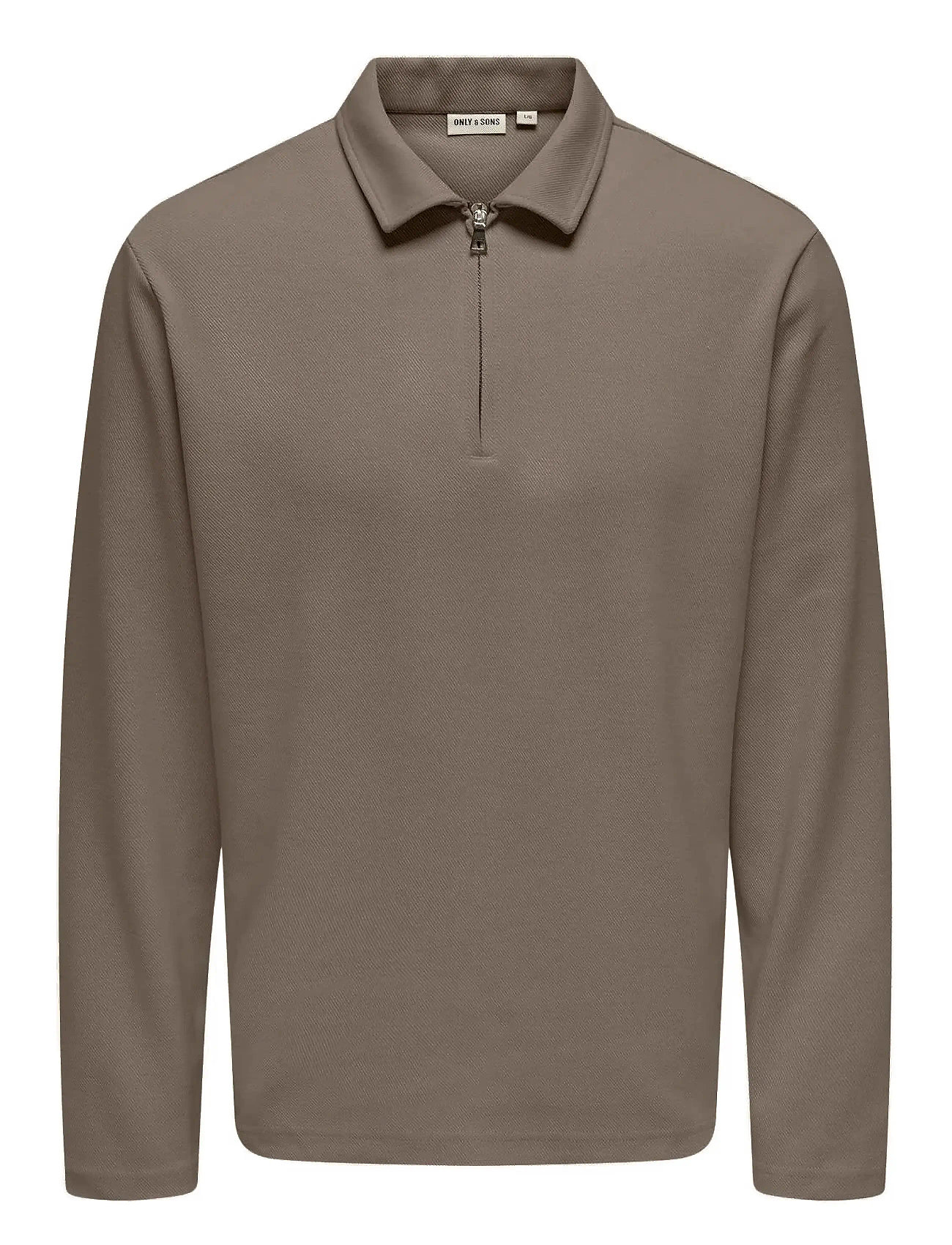 ONLY & SONS Onsnewkodyl Reg Half Zip Polo Sweat Vd Beige - XS - Herren