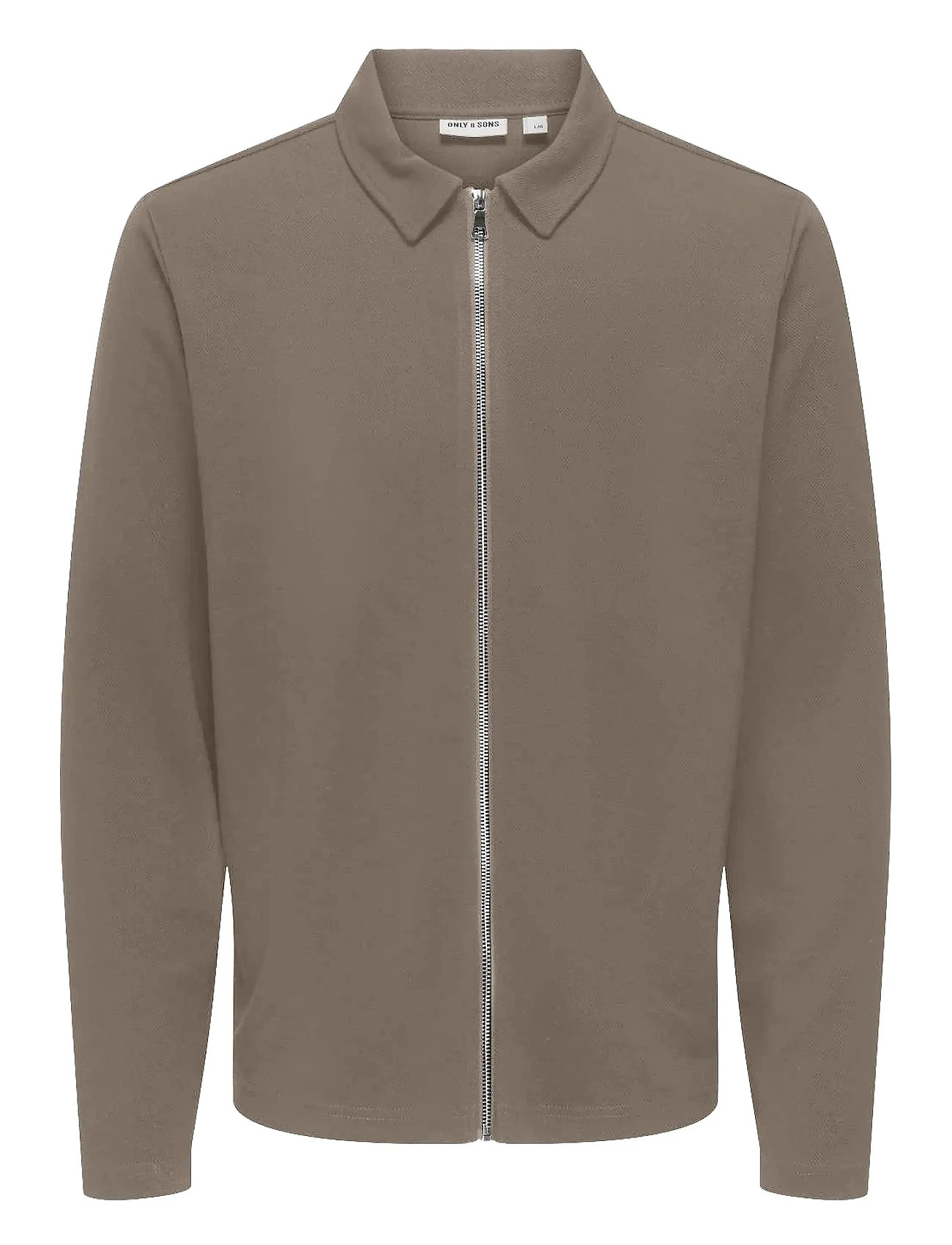 ONLY & SONS Onsnewkodyl Reg Zip Sweat Vd Beige - XXL - Herren