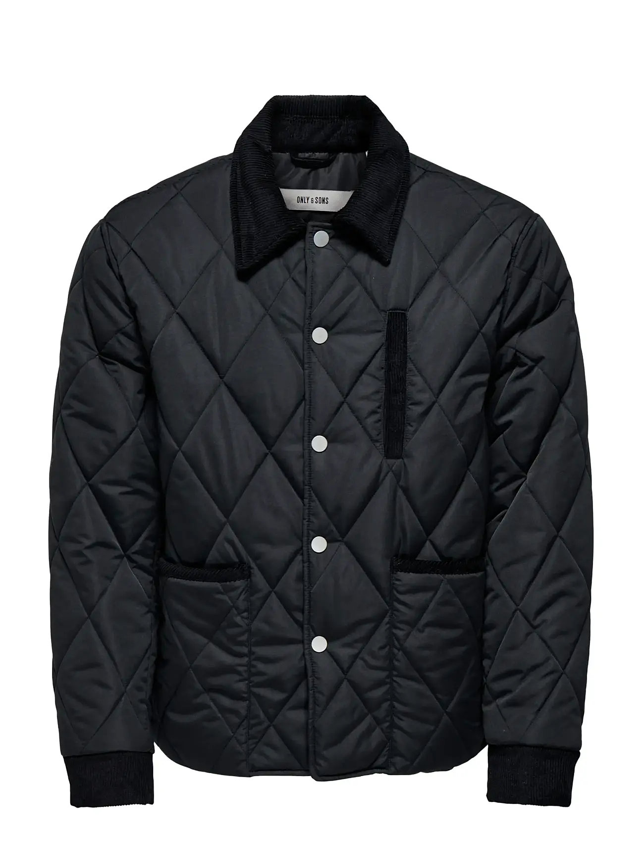 ONLY & SONS Onsjohnny Quilt Jacke Otw Schwarz - XL - Herren
