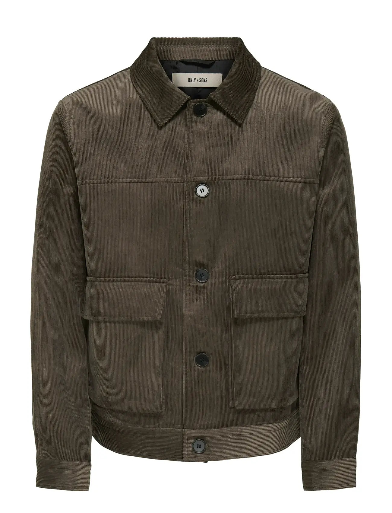 ONLY & SONS Onslance Cord Jacket Otw, M, Brown, Jakker > Lette Jakker, Herre
