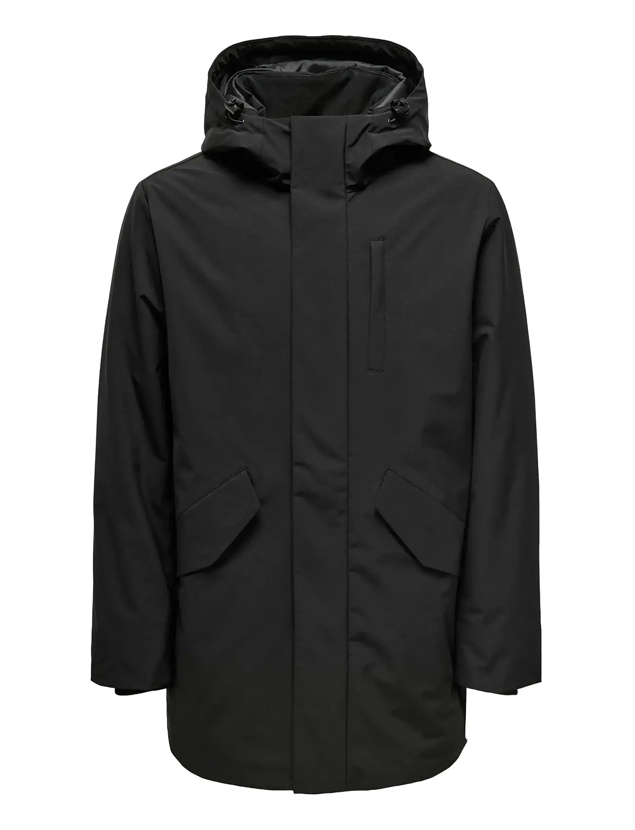 ジャケット・アウター SEA STRETCH LIGHT NYLON PARKA / BLACK M SEA STRETCH LIGHT NYLON PARKA / BLACK M