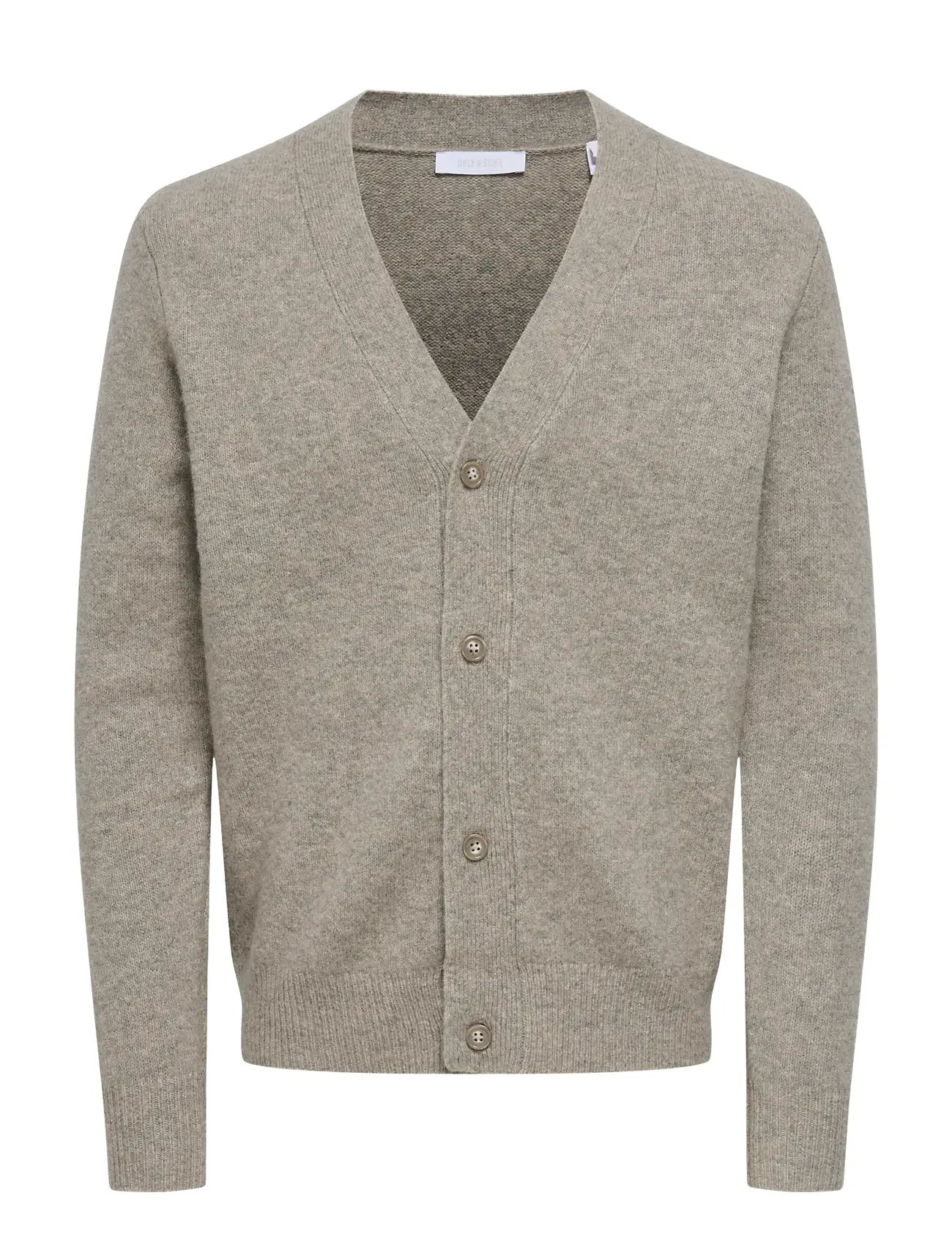 ONLY & SONS Onsray Reg Ls Cardigan Knit Frml Beige - S - Herren