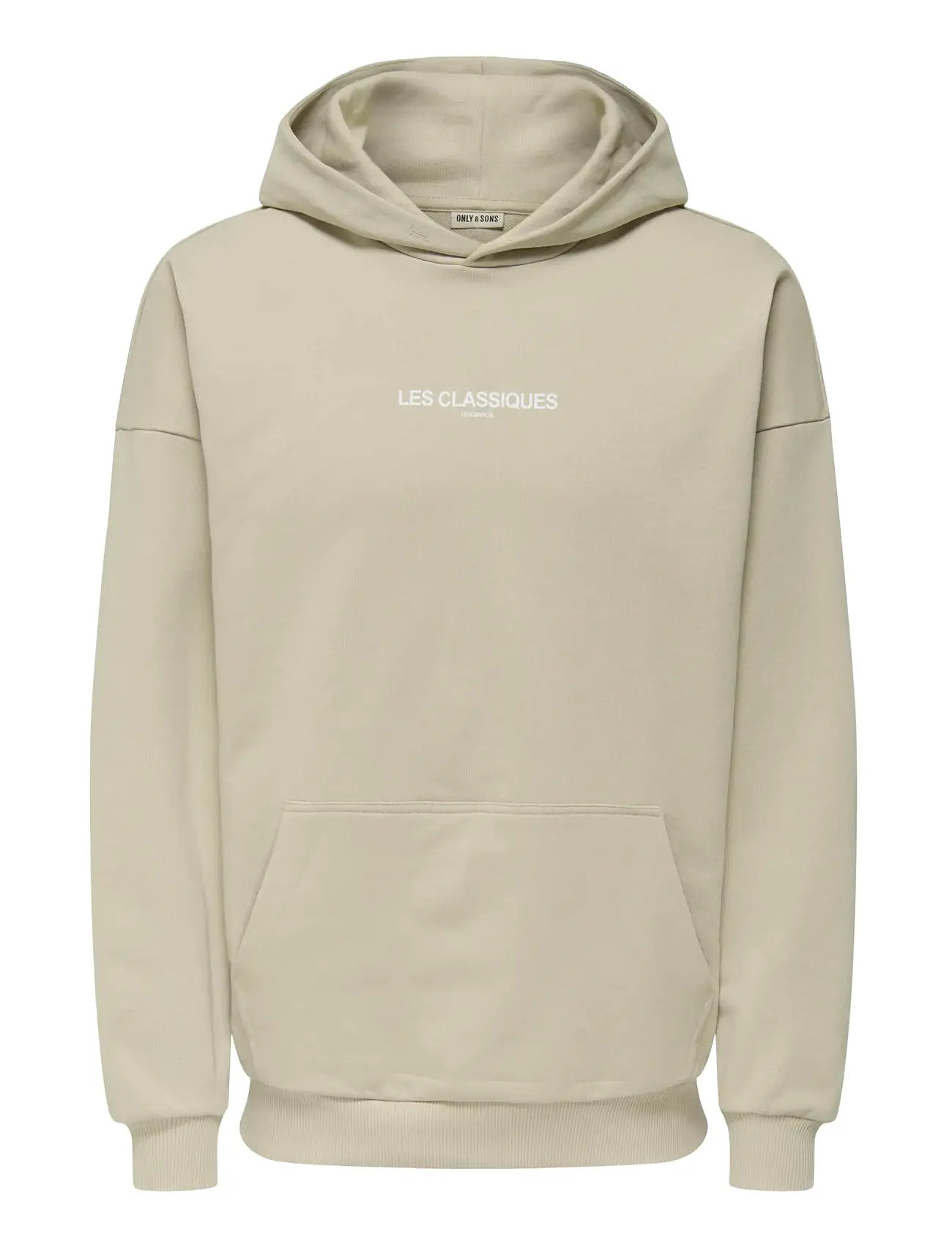 ONLY & SONS Onsles Classiques Ovz Hoodie Beige - XXL - Herren