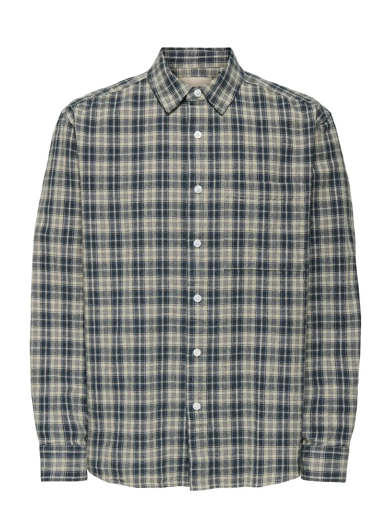 ONLY & SONS Onsrafael Check Ls Shirt 0505 Blau - XL - Herren