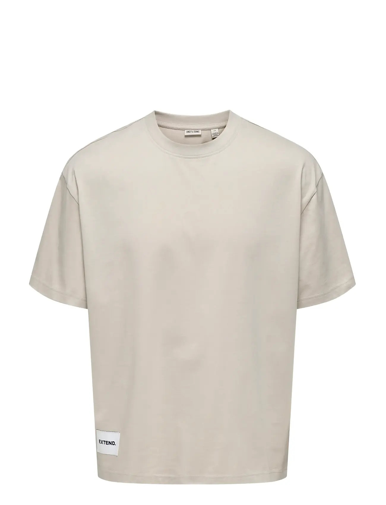 ONLY & SONS Onslale Ovz Ss Xt Tee Beige - XXL - Herren