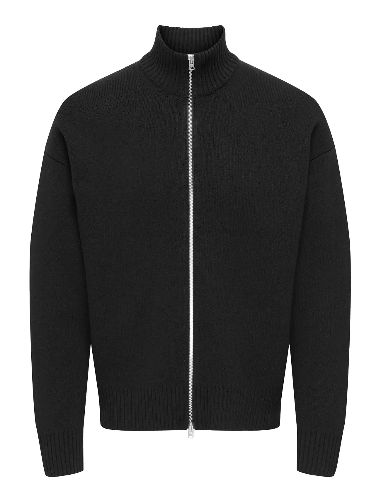 ONLY & SONS Onsblake Ds High Neck Cardigan Knit Noos Schwarz - XL - Herren