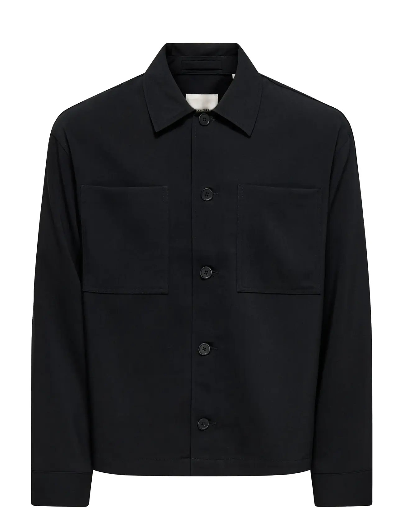 ONLY & SONS Onswill 0292 Loose Overshirt Schwarz - S - Herren