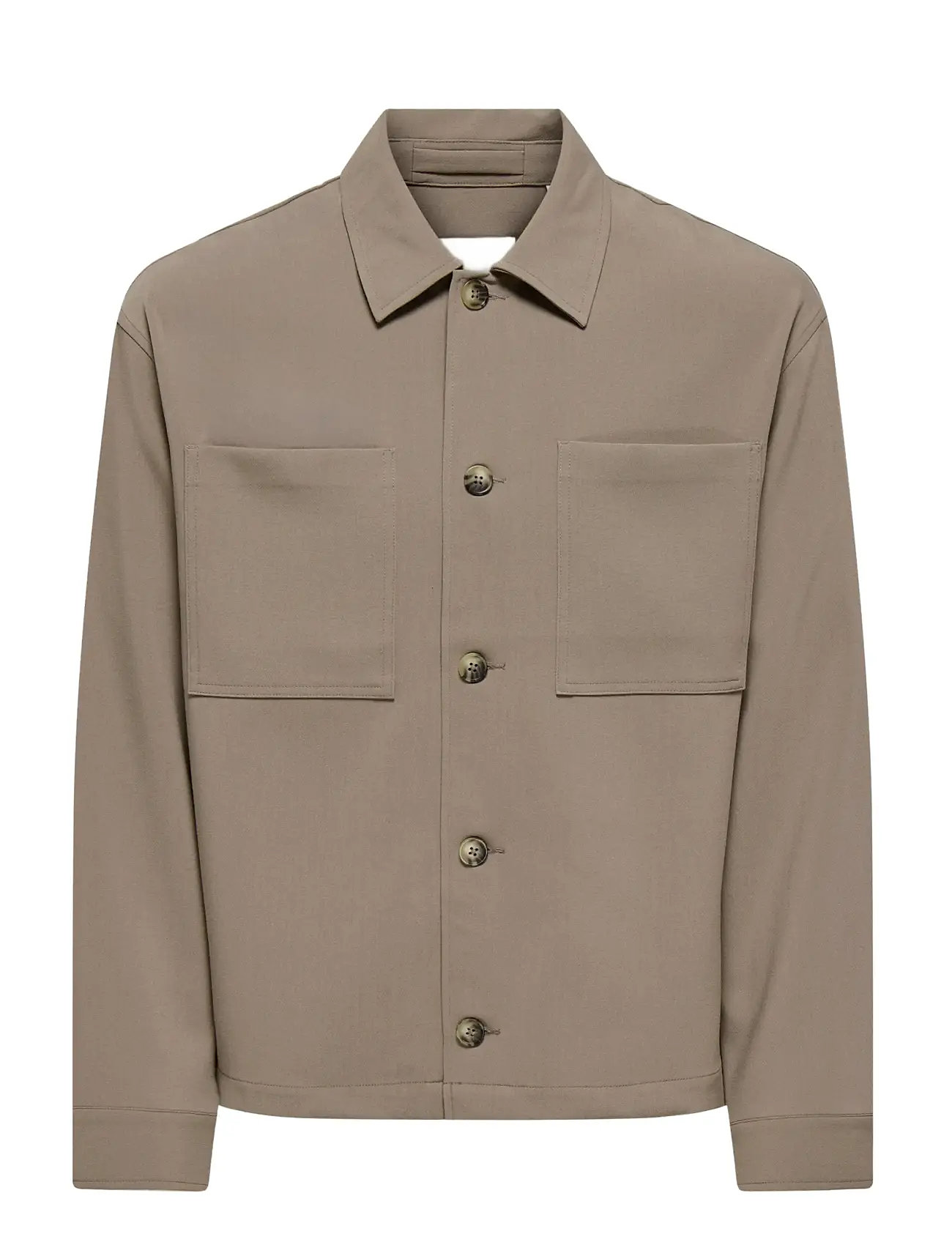 ONLY & SONS Onswill 0292 Loose Overshirt Khaki - L - Herren