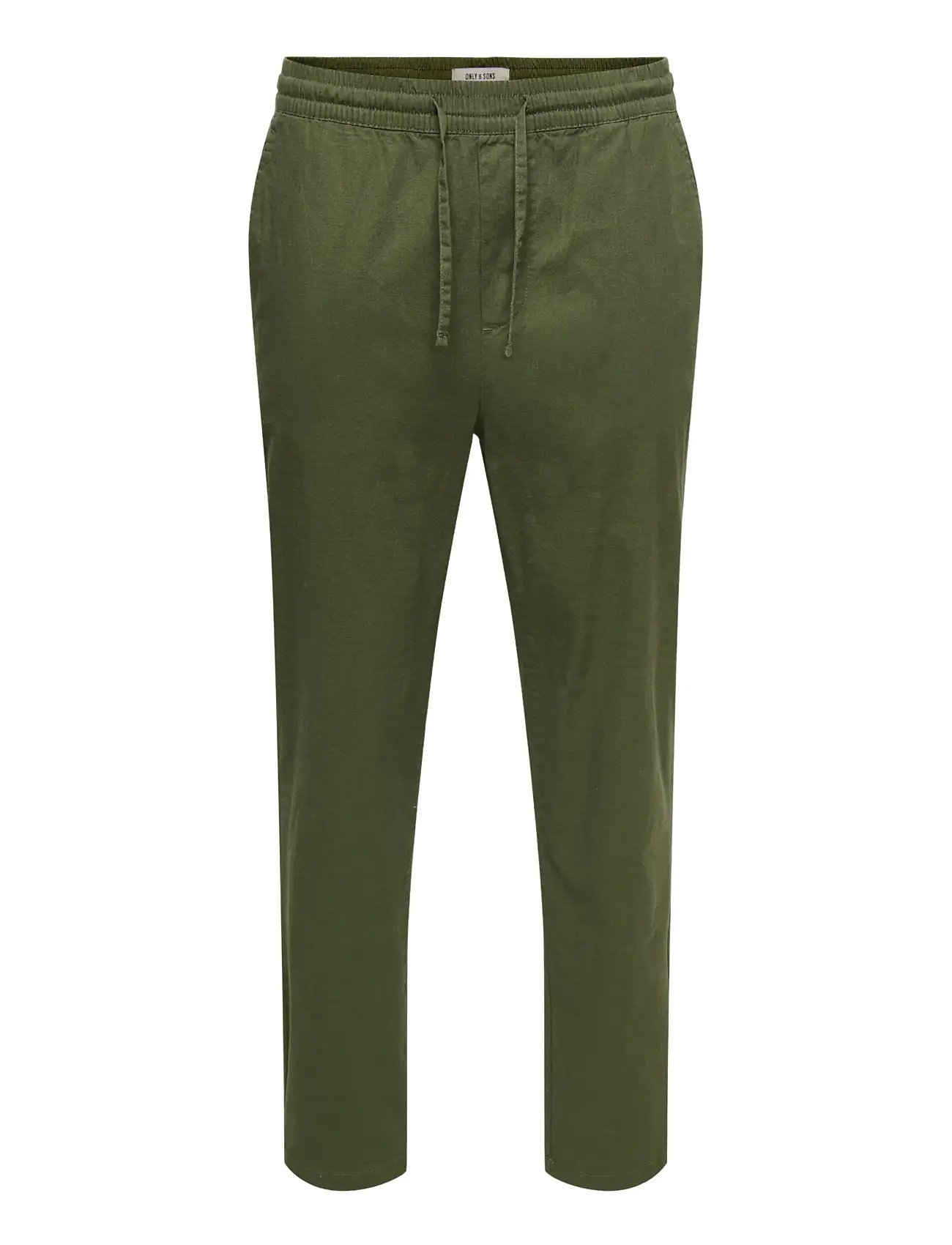 ONLY & SONS Onsreid Linus Tapered 0571 Slub Hose Grün - XL - Herren