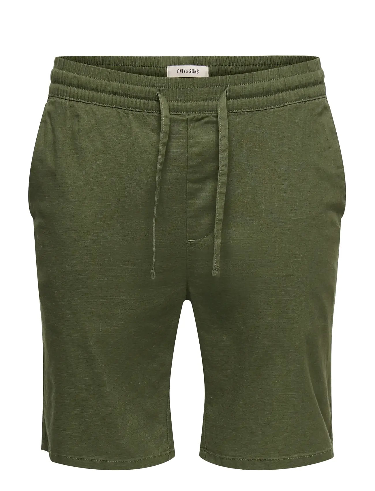 ONLY & SONS Onsreid Slim 0571 Slub Shorts Vd Khaki - M - Herren