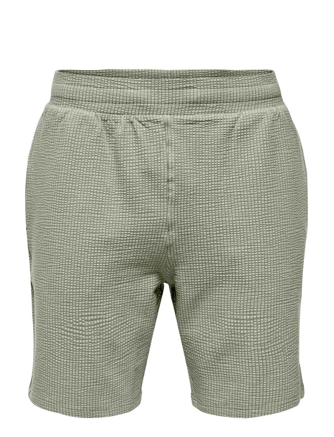 ONLY & SONS Onskian Life Reg Seers. Strp Shorts Vd Khaki - XS - Herren