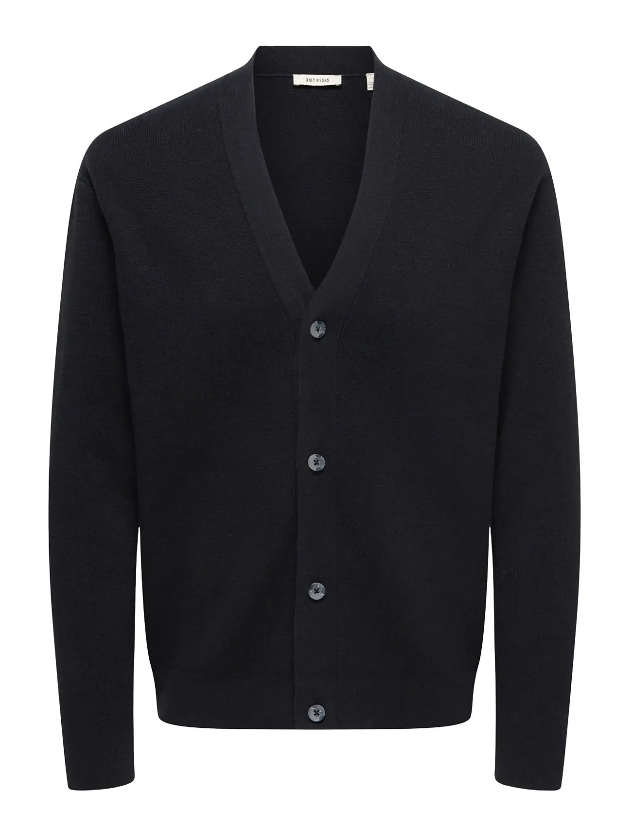ONLY & SONS Onsting Life Reg Ls Cardigan Knit Noos Schwarz - L - Herren