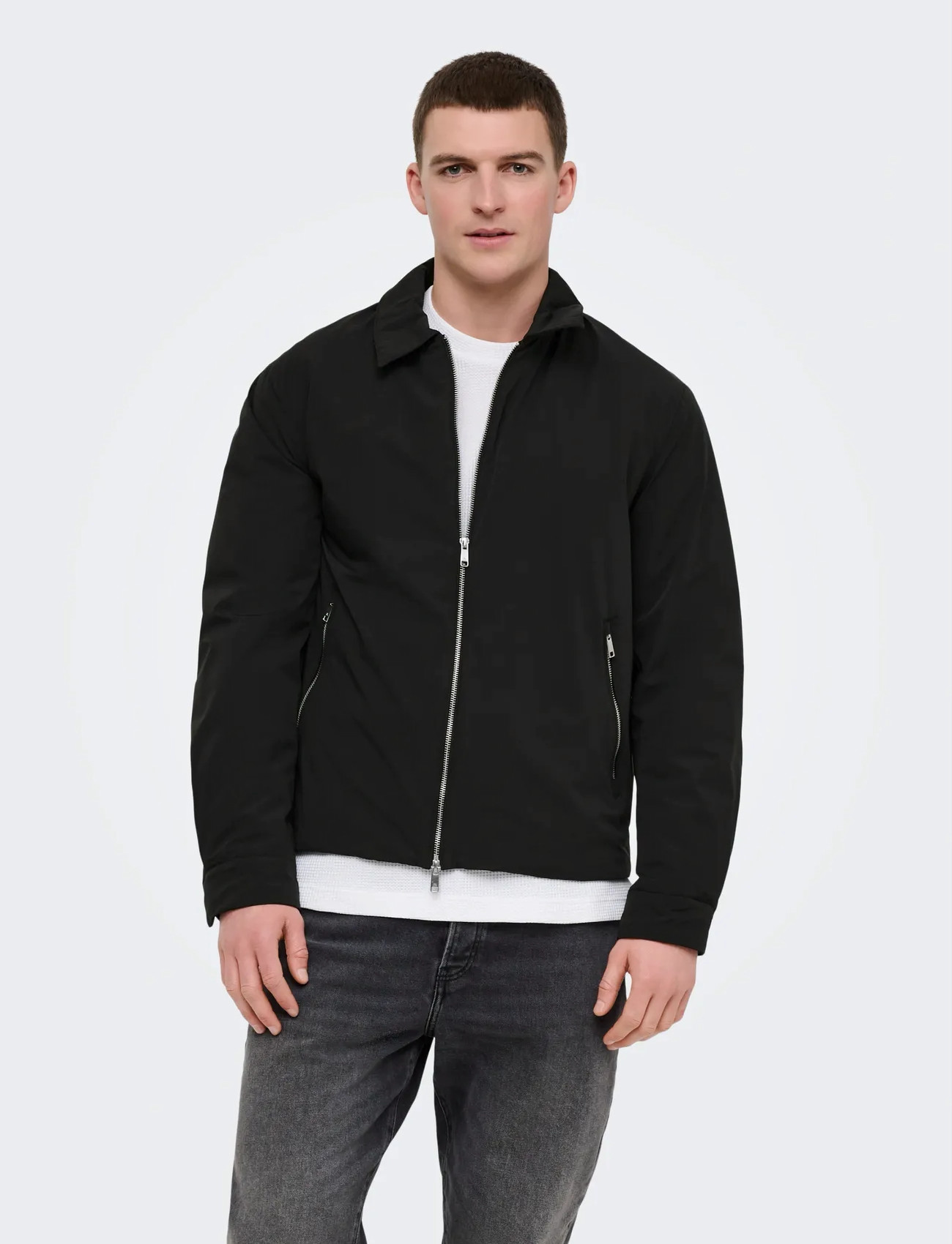 ONLY & SONS Onsyuri Jacket Otw Frml, L, Black, Jakker > Lette Jakker, Herre