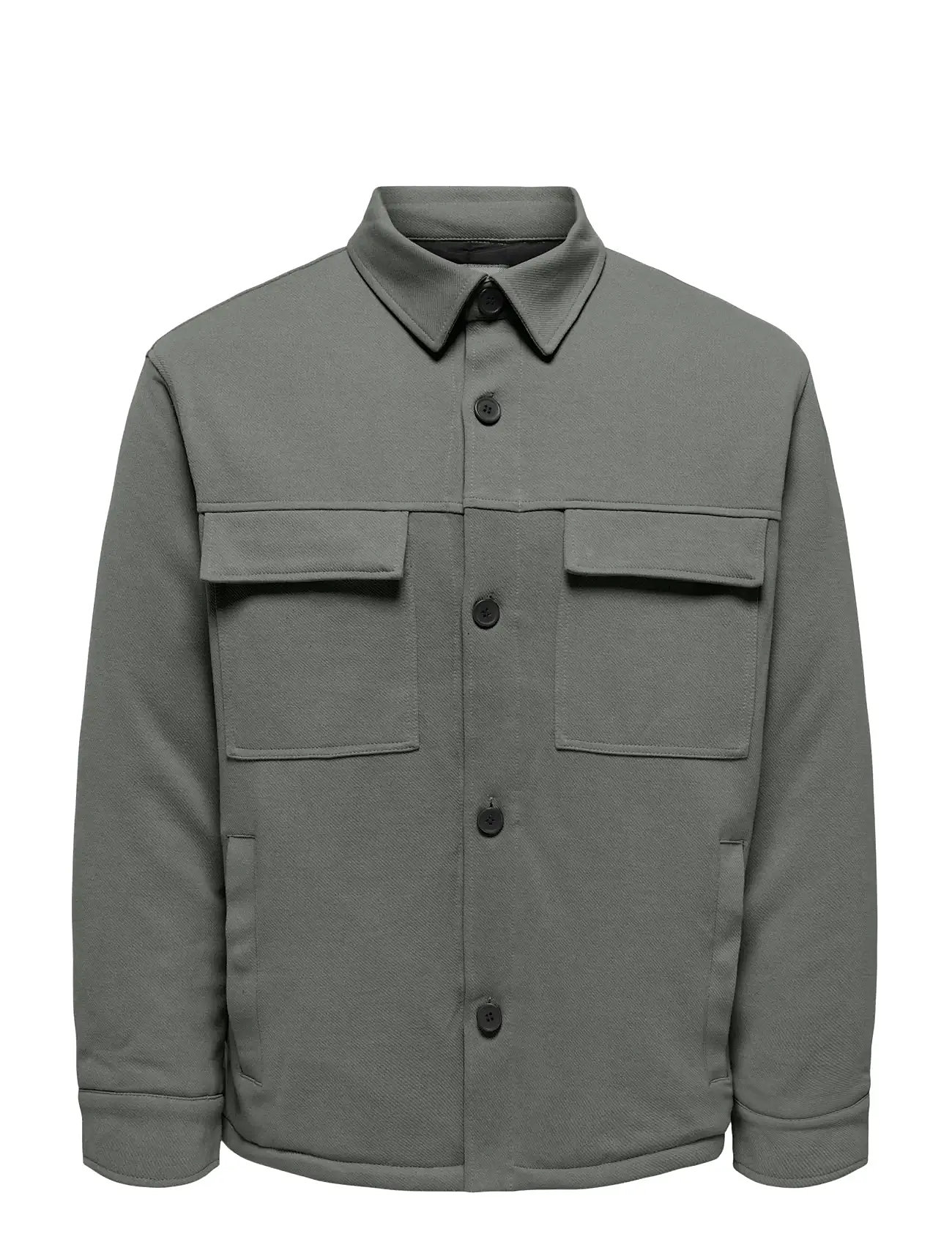 ONLY & SONS Onsnewkodyl Shacket Sweat Grau - XL - Herren