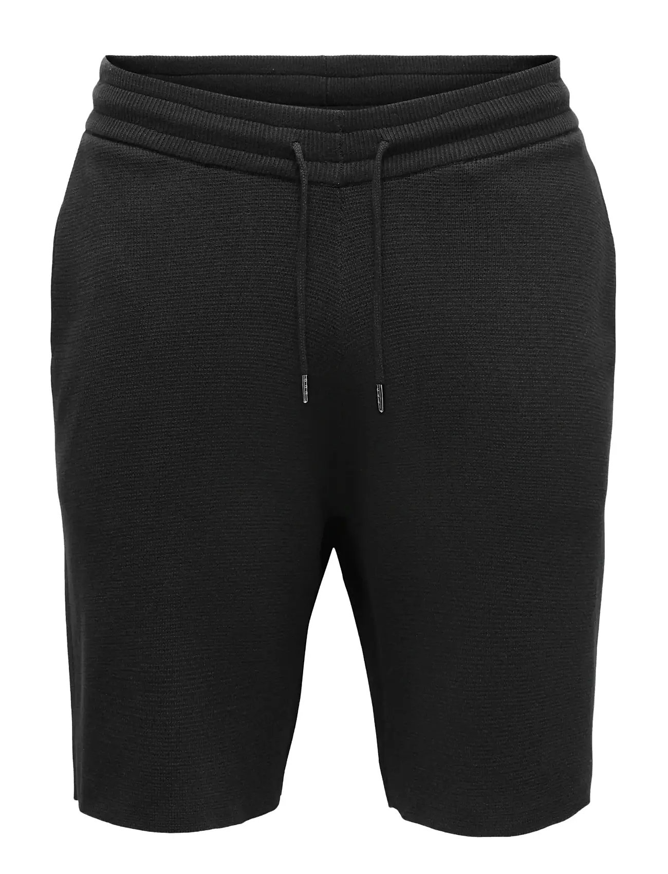ONLY & SONS Onssilas Reg Shorts Knit Schwarz - XL - Herren