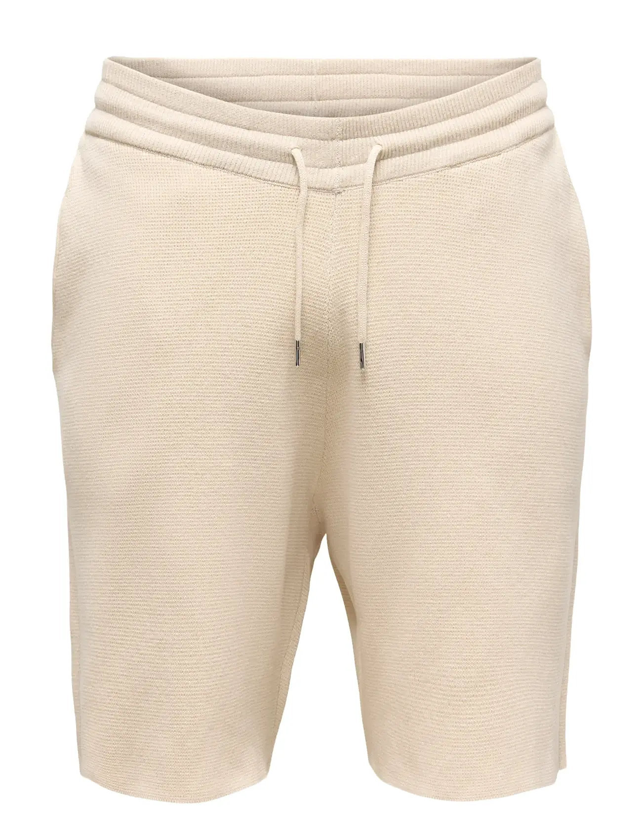 ONLY & SONS Onssilas Reg Shorts Knit, XXL, Beige, Shorts > Svedeshorts, Herre