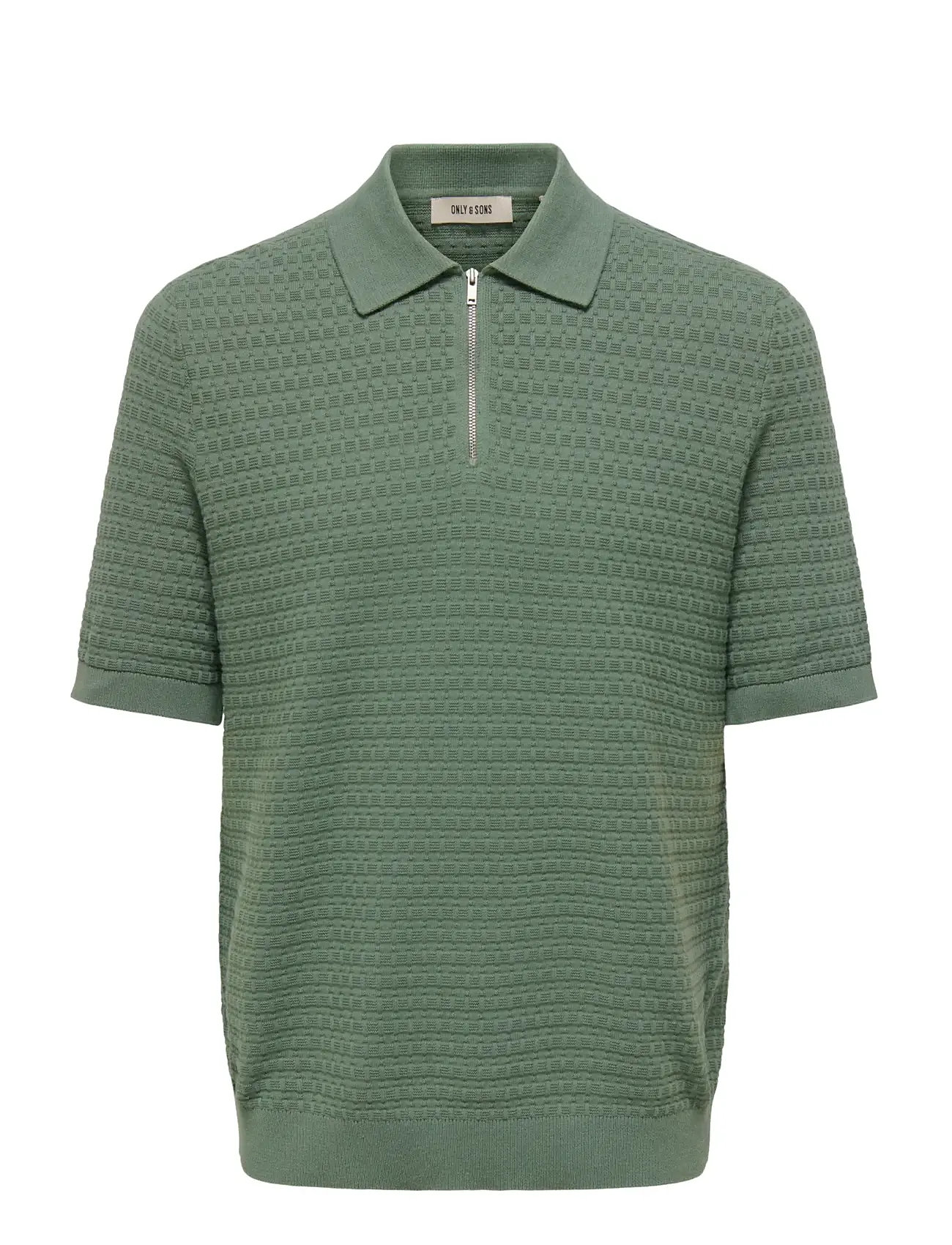 ONLY & SONS Onsmenu Reg Ss Structure Polo Knit Grün - XS - Herren