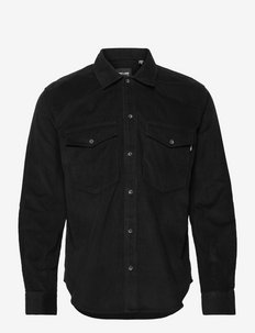 ONSANDY LS RELAXED CORD SHIRT - podstawowe koszulki - black