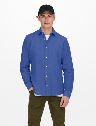 ONLY & SONS Onscaiden Ls Solid Linen Shirt Noos - Casual shirts - Boozt.com