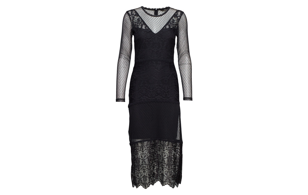 Onlsam Only Wvn s Black Polyester 100 L Dress Lace R7rqZ7wd