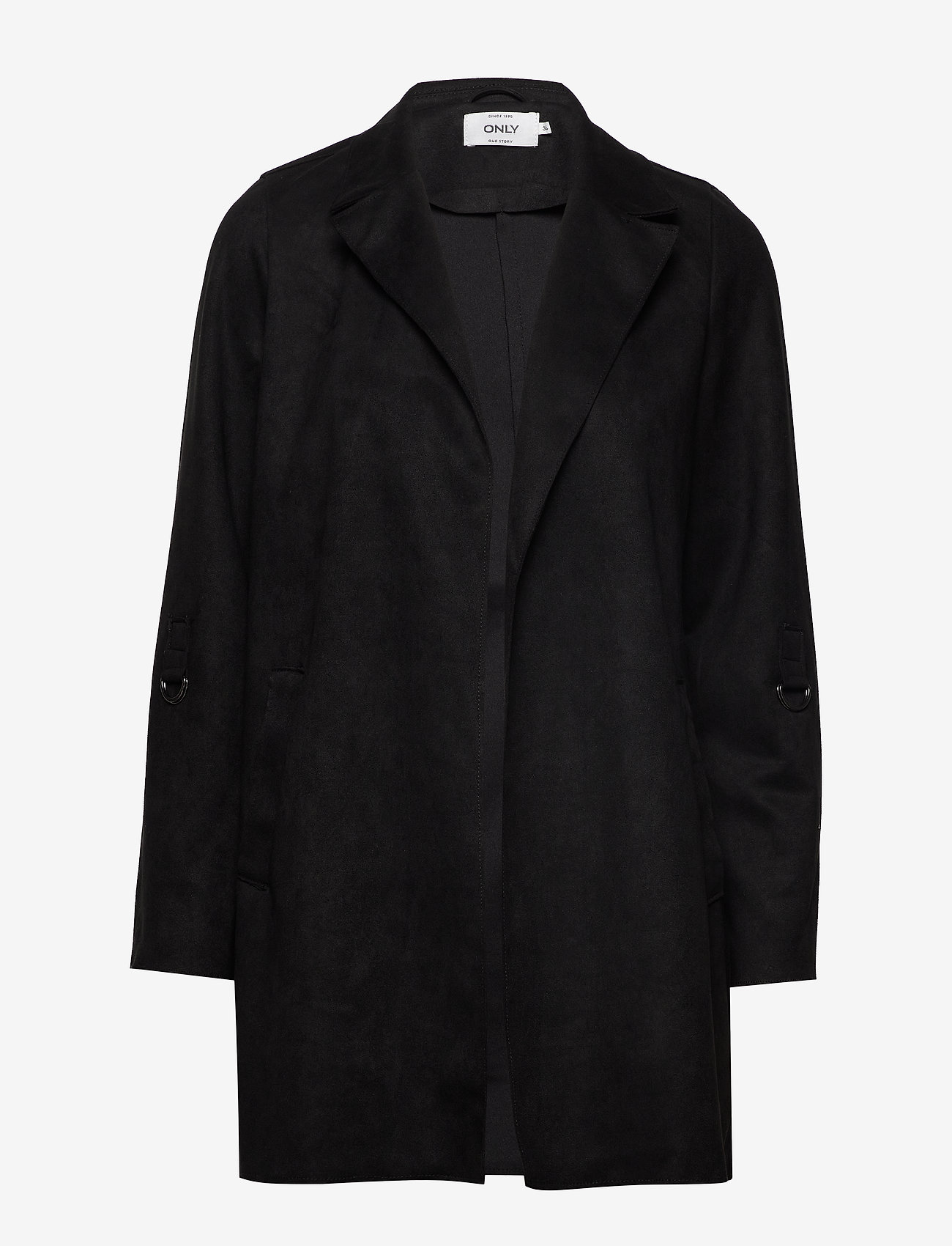 black suede coat