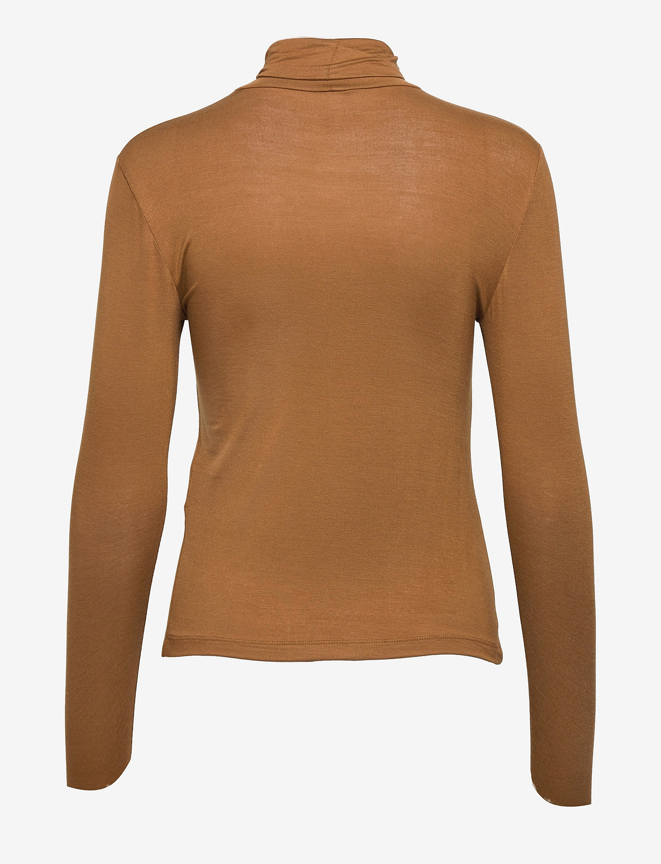 tan roll neck top